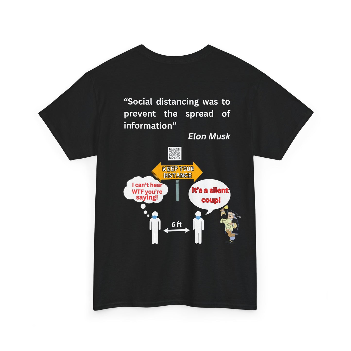 Social Distancing Unisex Heavy Cotton Tee