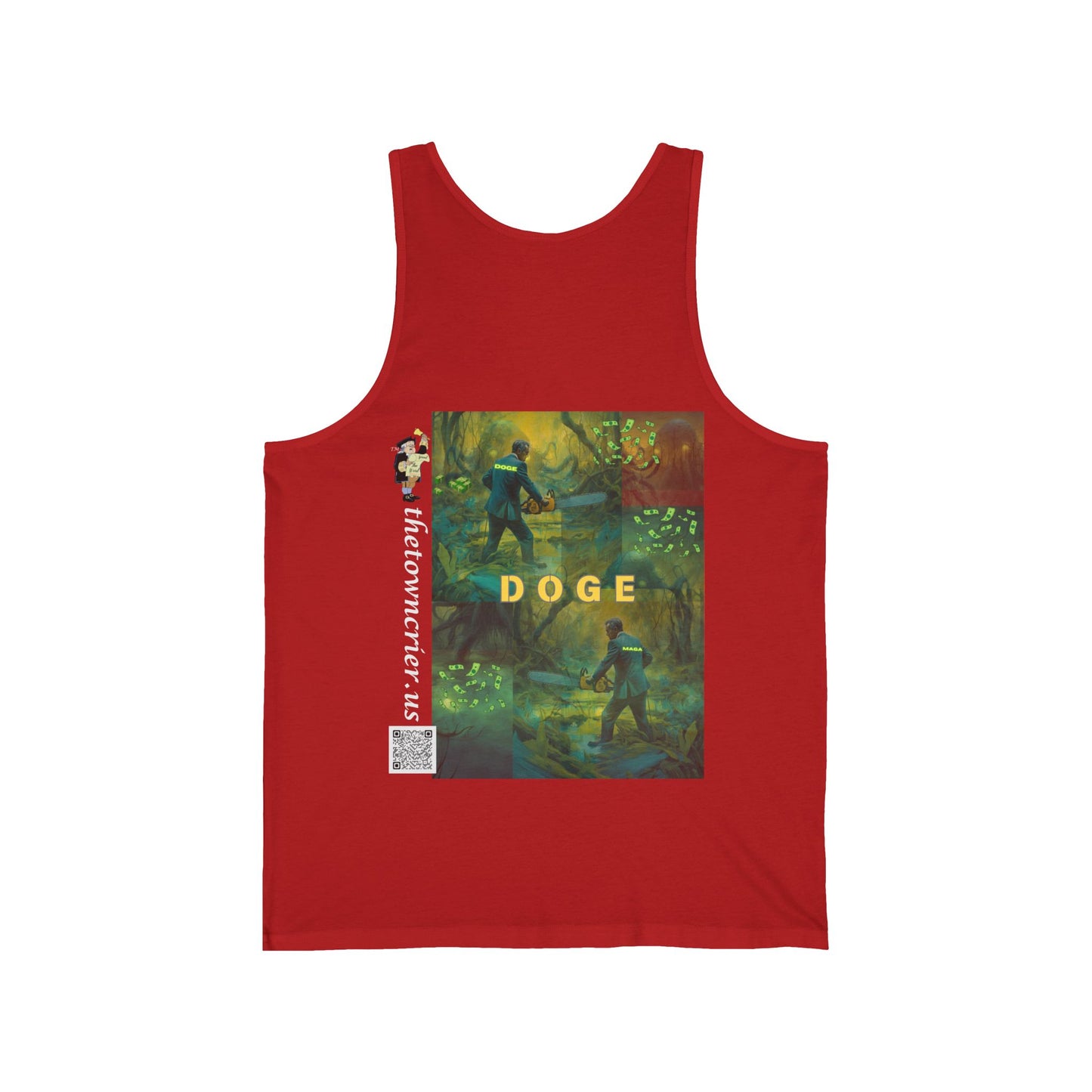 DOGE Panic in DC Bella Canvas Tank | Funny Graphic Tank Top, Summer Fashion, Meme Apparel, Gift for Doge Fans, Casual Wear