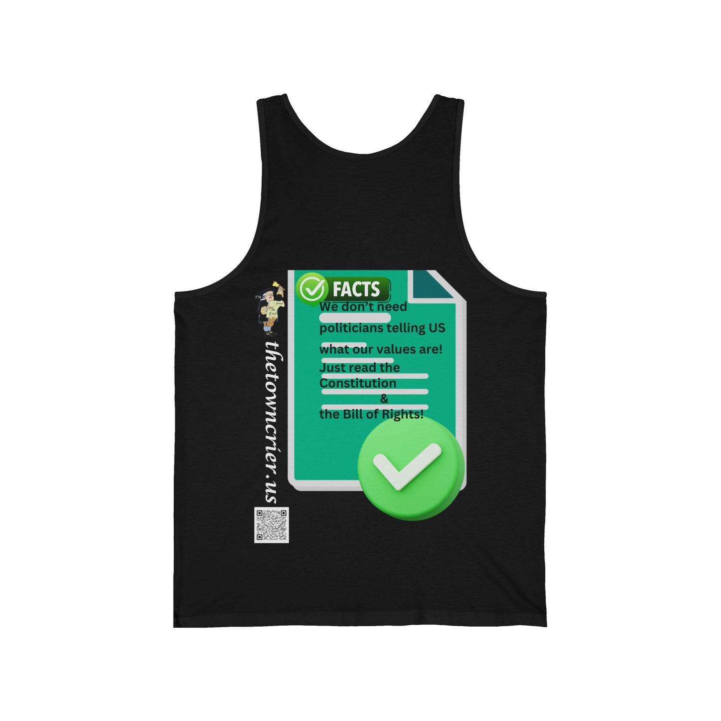 Fact Check This Bella Canvas Tank Top - Vibrant Graphic Tee for Summer, Casual Wear, Workout, Gift, Men & Women