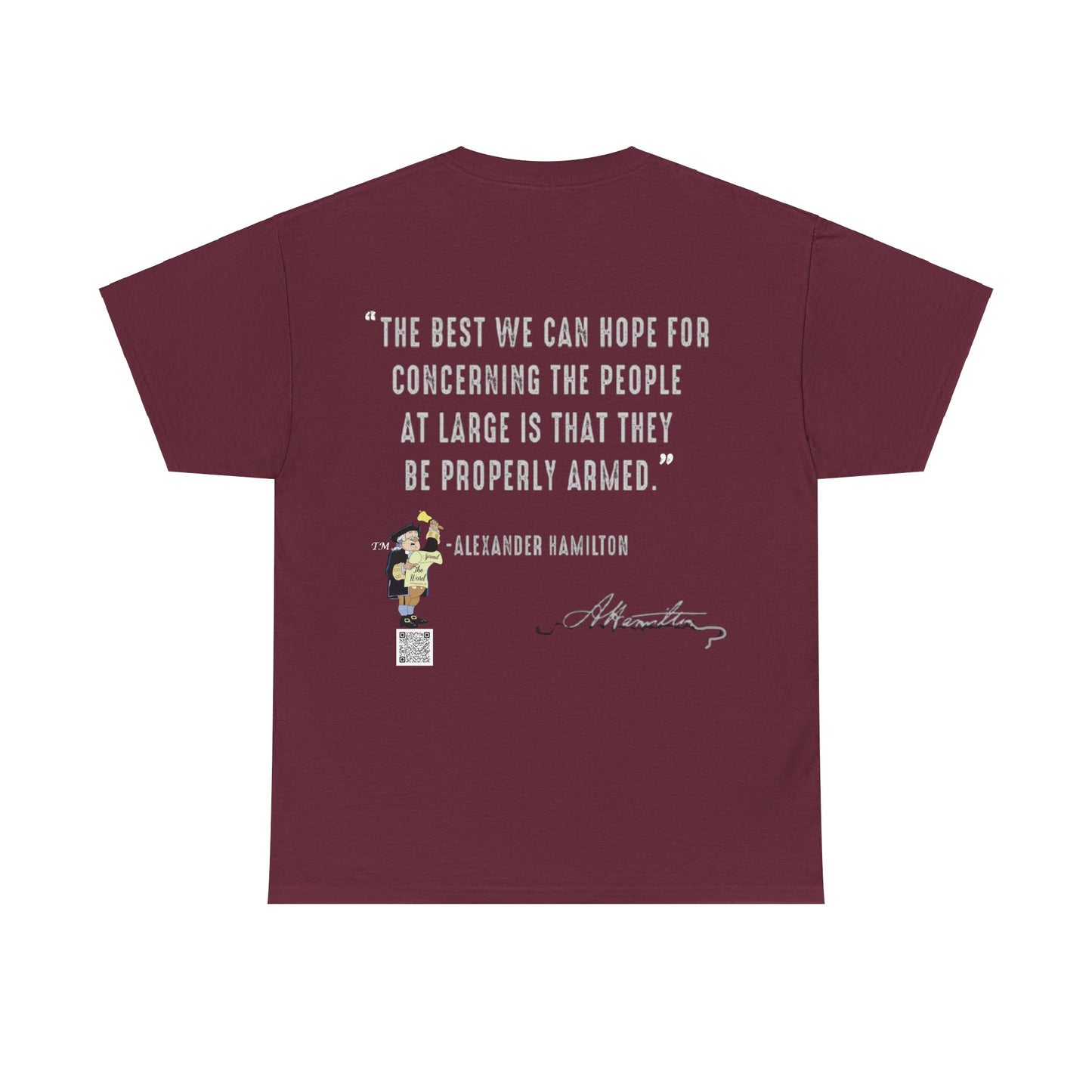 Alexander Hamilton Founding Father series Unisex Heavy Cotton Tee