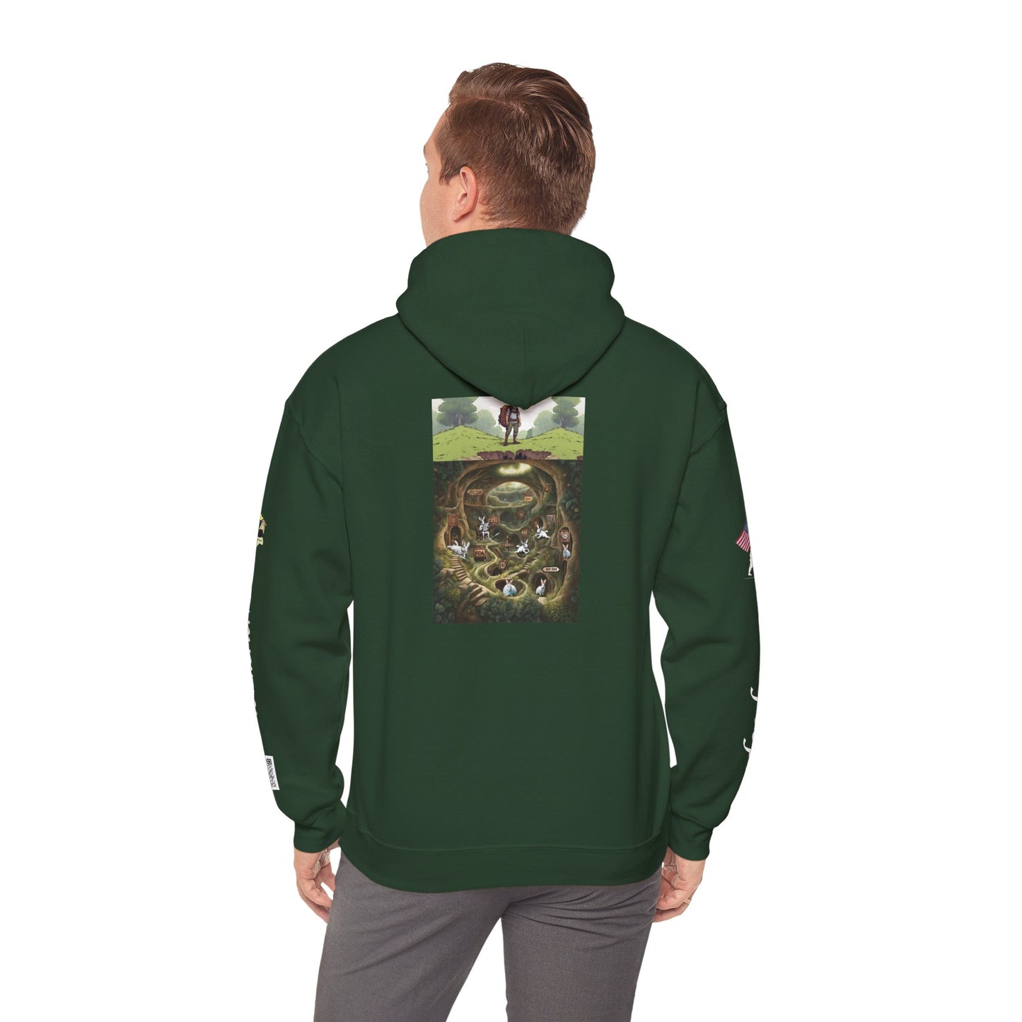 Pirate Bunny Unisex Heavy Blend™ Hooded Sweatshirt