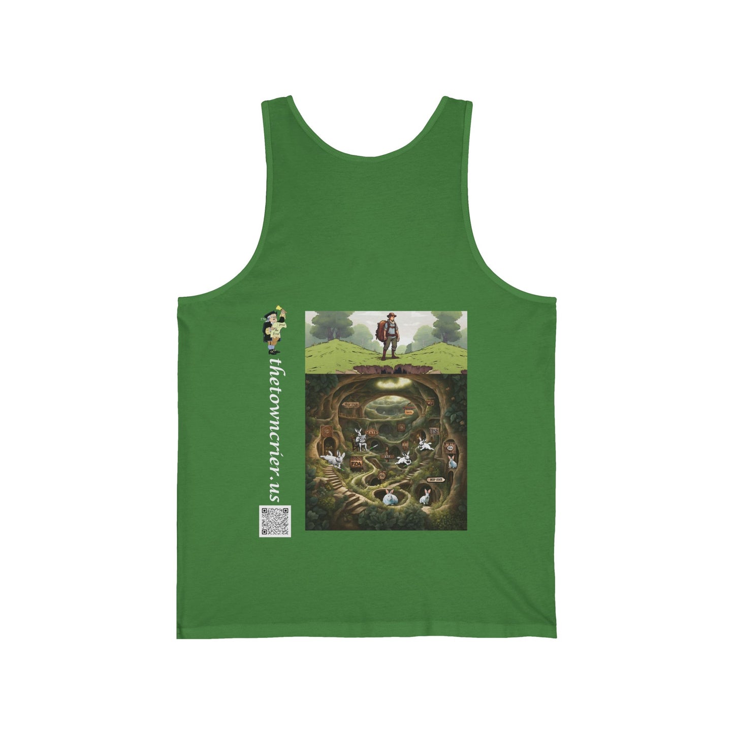 Pirate Bunny Bella Canva Tank, Cute Tank Top, Graphic Tee for Animal Lovers, Funny Gift for Easter, Summer Wardrobe Essential