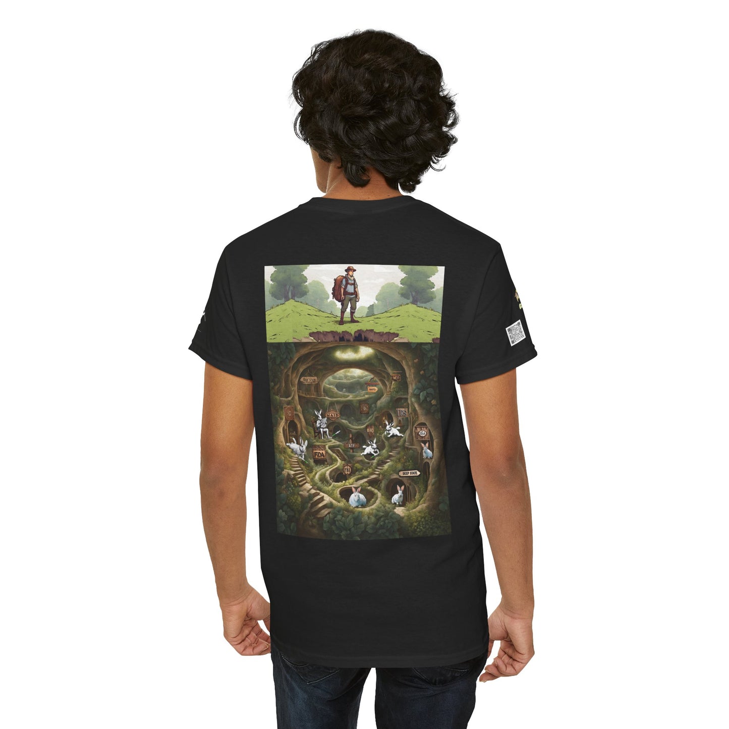 Pirate Bunny Unisex Heavy Cotton Tee - Adventure-Inspired Graphic T-Shirt