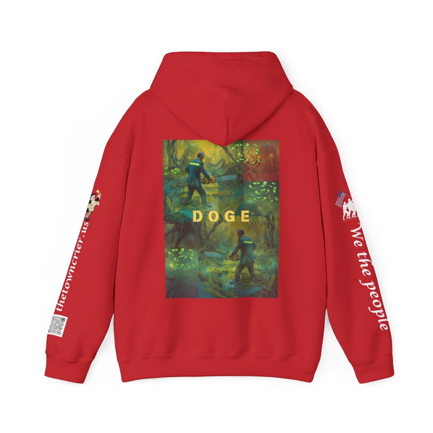 DOGE PANIC MONEY IN DC! Unisex Heavy Blend™ Hooded Sweatshirt