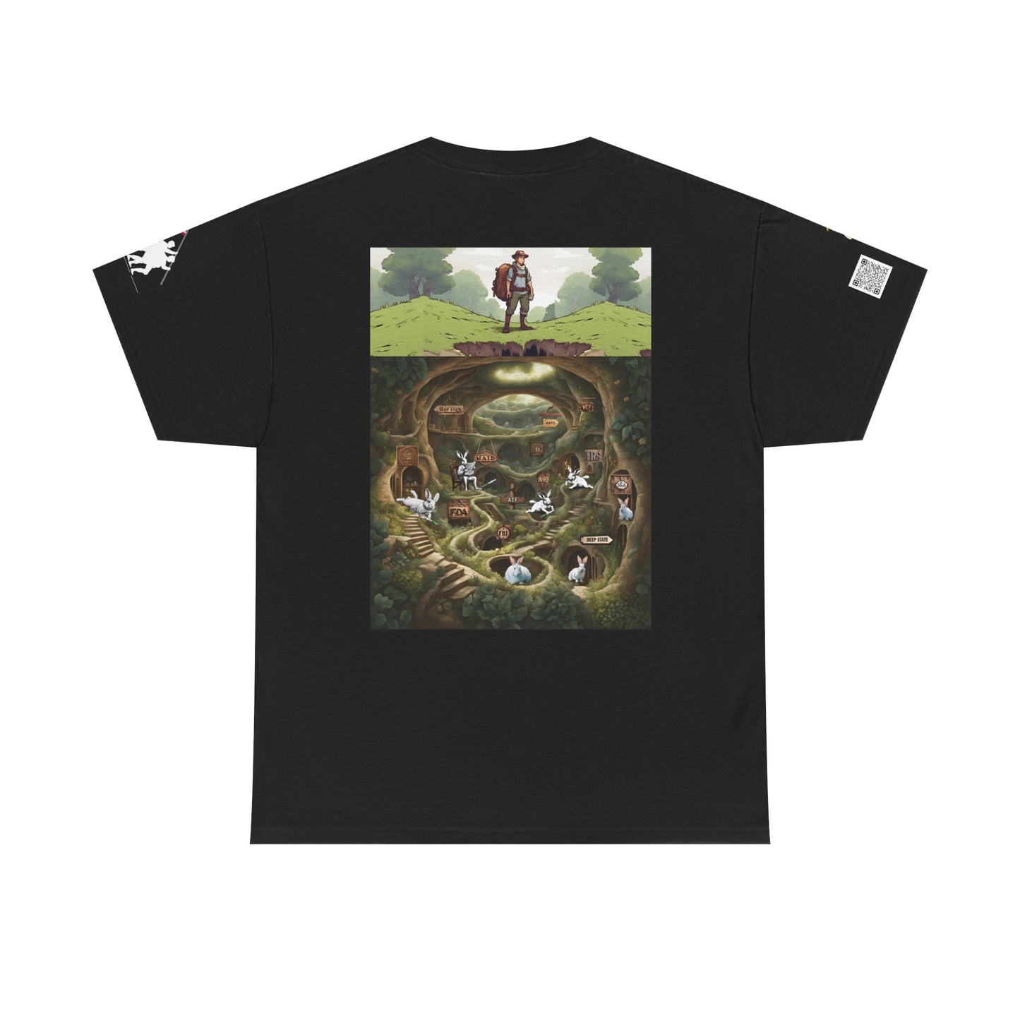 Pirate Bunny Unisex Heavy Cotton Tee - Adventure-Inspired Graphic T-Shirt