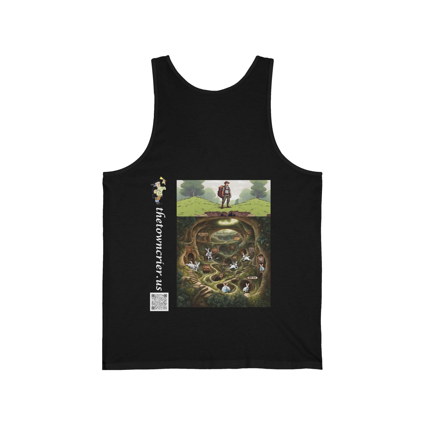 Pirate Bunny Bella Canva Tank, Cute Tank Top, Graphic Tee for Animal Lovers, Funny Gift for Easter, Summer Wardrobe Essential
