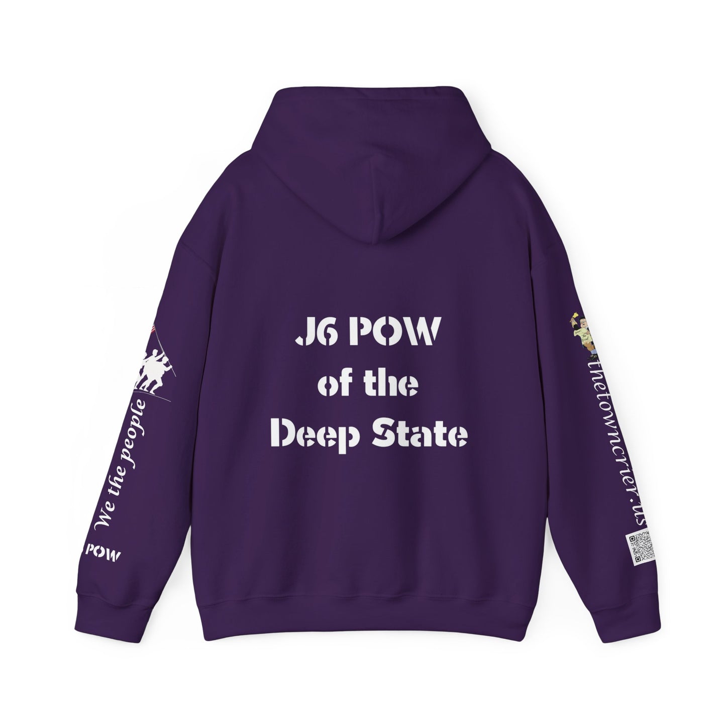 J6 POW of the Deep State! Unisex Heavy Blend™ Hooded Sweatshirt
