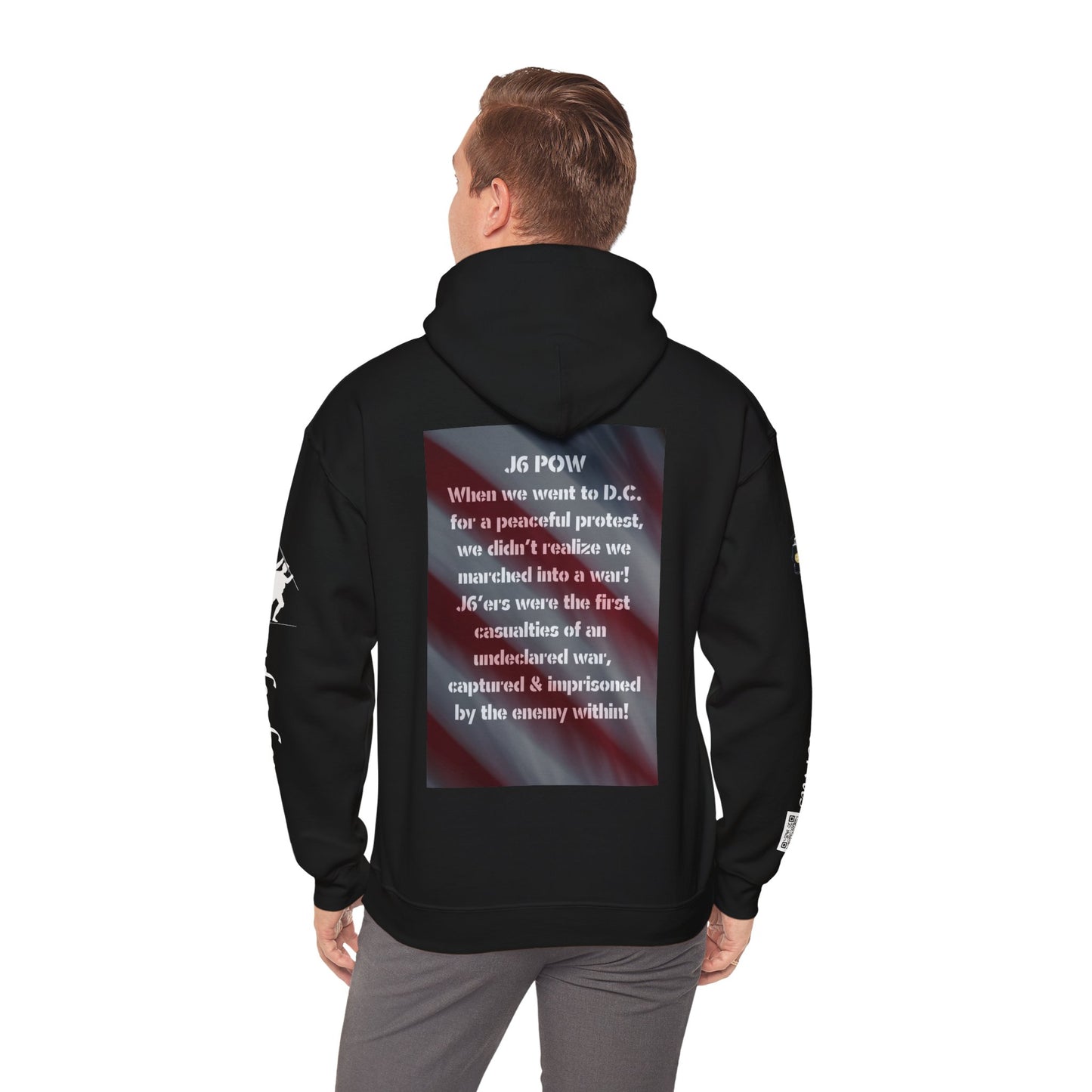 J6 POW DC. Unisex Heavy Blend™ Hooded Sweatshirt