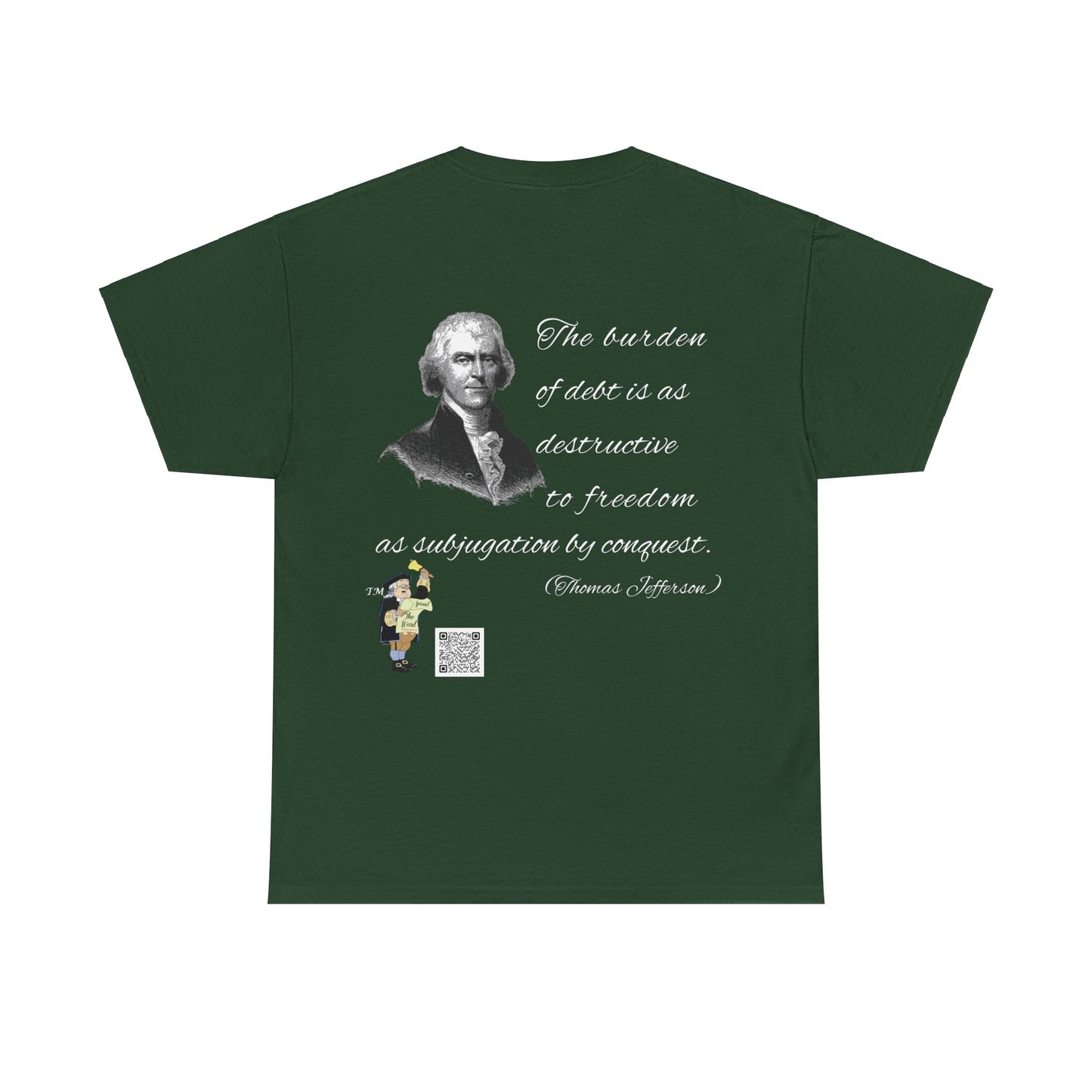 Thomas Jefferson Unisex Heavy Cotton Tee