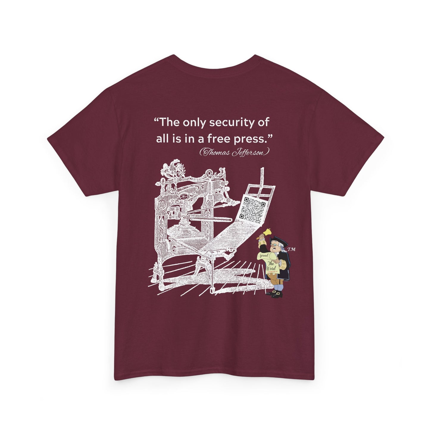 Freedom of Free Press Unisex Heavy Cotton Tee