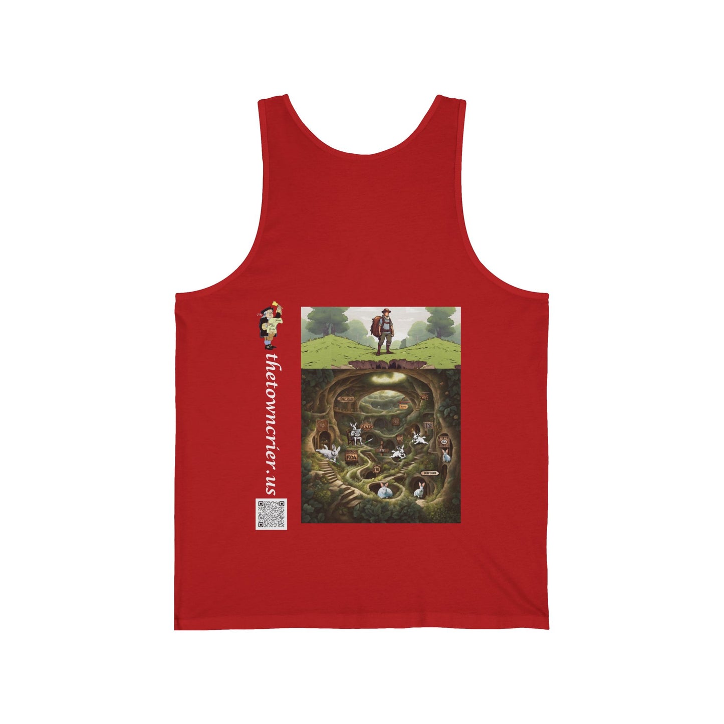 Pirate Bunny Bella Canva Tank, Cute Tank Top, Graphic Tee for Animal Lovers, Funny Gift for Easter, Summer Wardrobe Essential