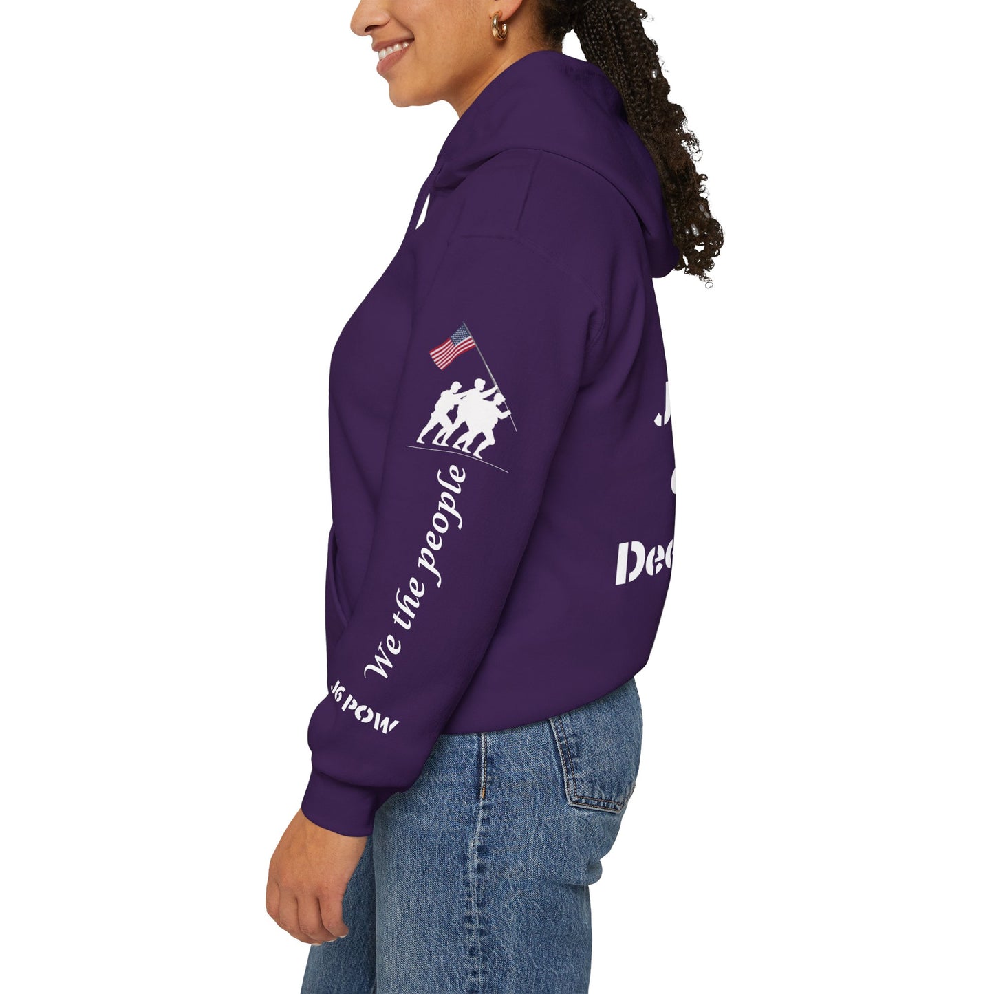 J6 POW of the Deep State! Unisex Heavy Blend™ Hooded Sweatshirt
