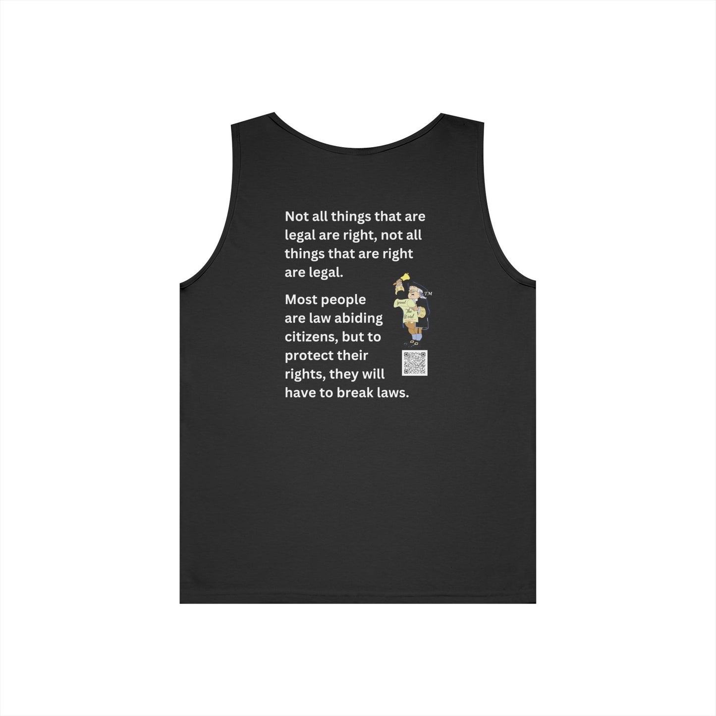 Guy Fawkes Tank Top for Activists – Unisex Heavy Cotton