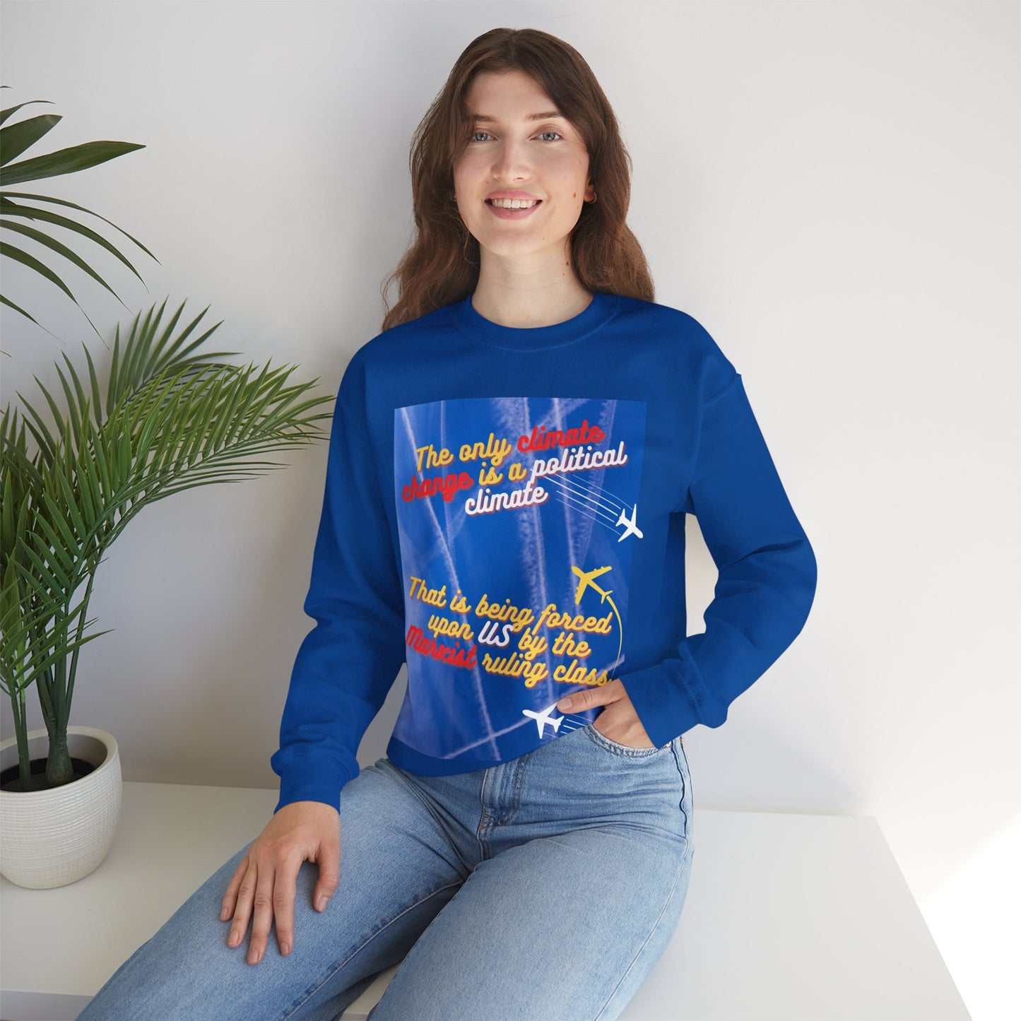 Climate Change? Unisex Heavy Blend™ Crewneck Sweatshirt