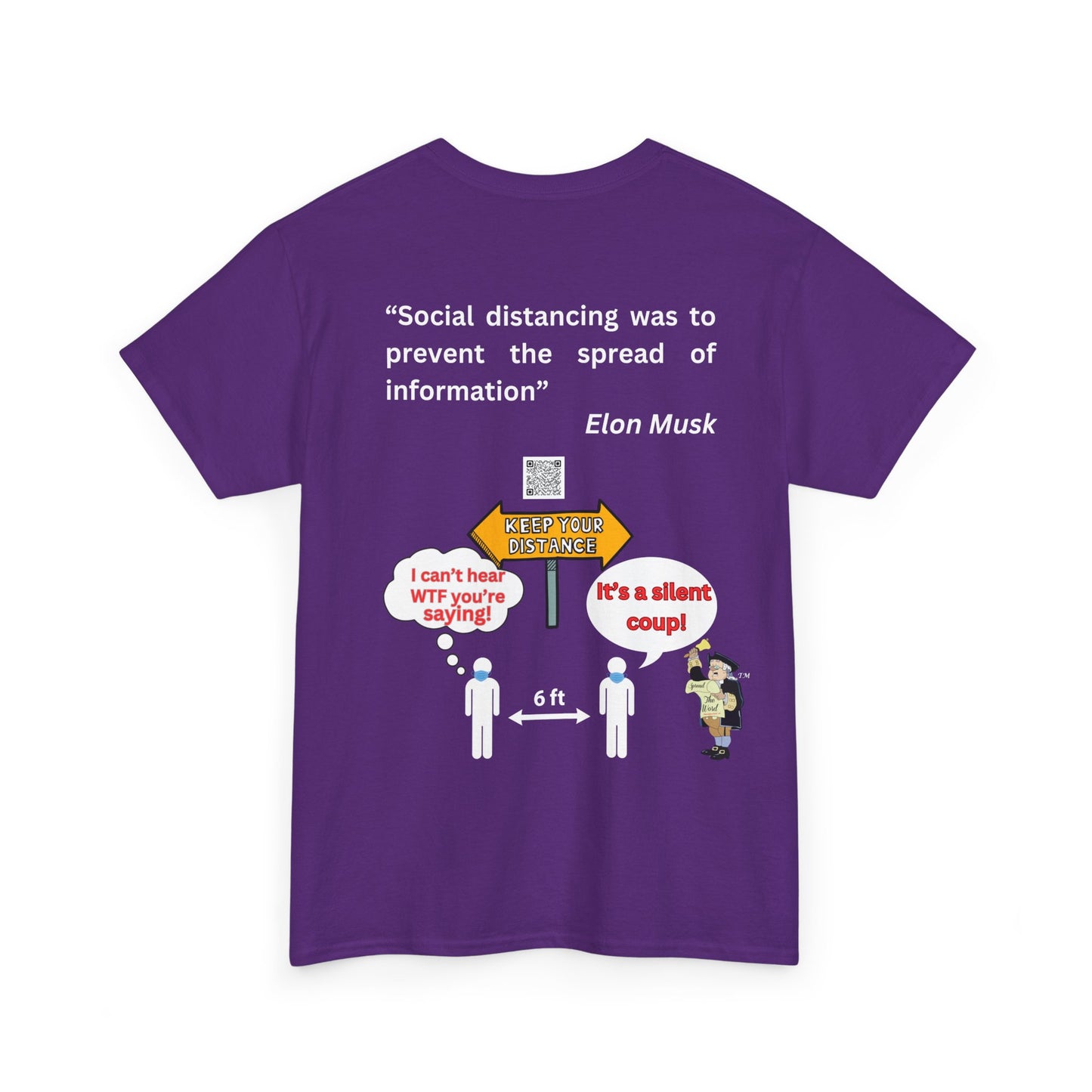Social Distancing Unisex Heavy Cotton Tee
