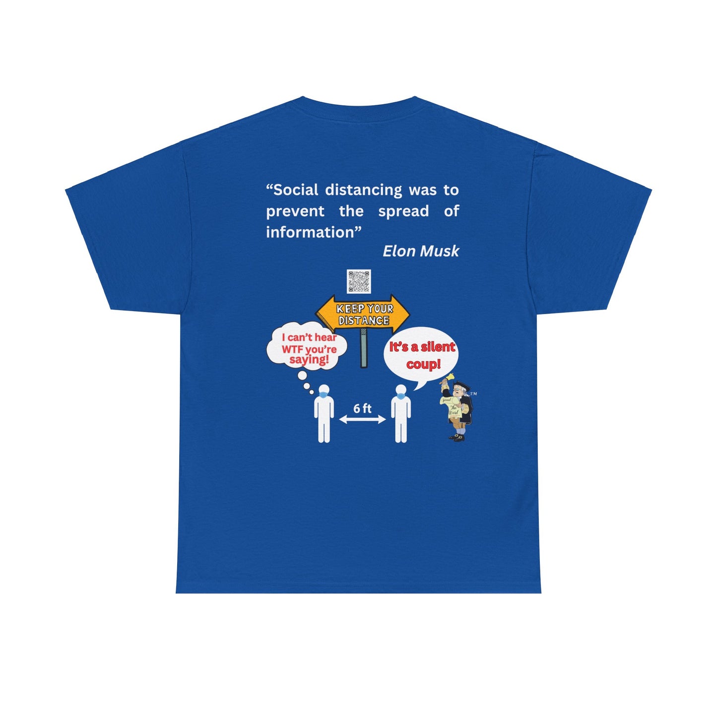 Social Distancing Unisex Heavy Cotton Tee