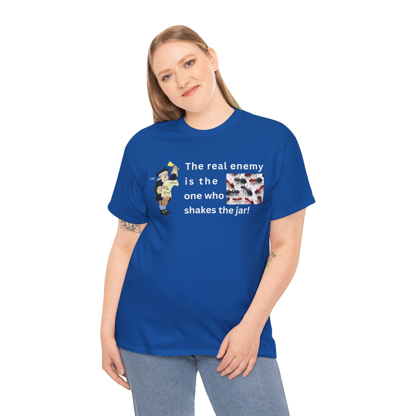 Who shook the Jar? Unisex Heavy Cotton Tee