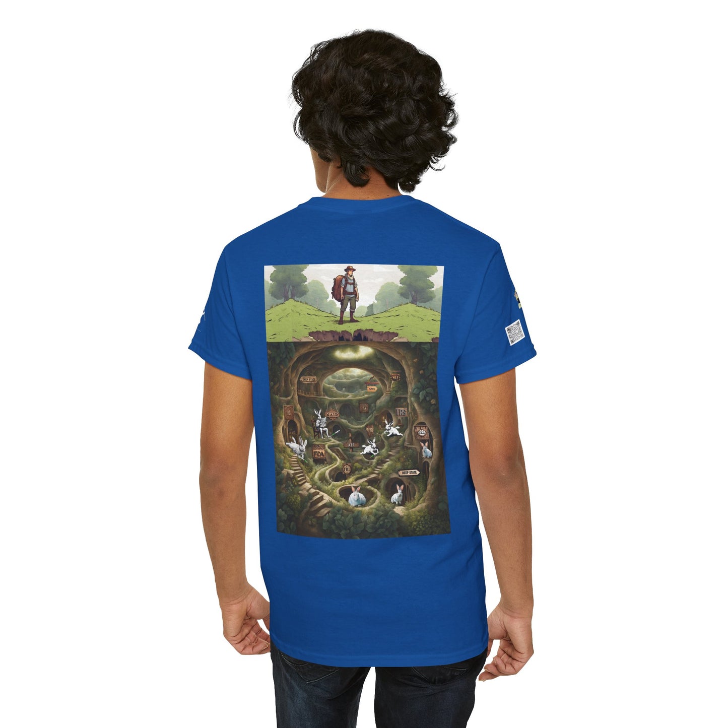 Pirate Bunny Unisex Heavy Cotton Tee - Adventure-Inspired Graphic T-Shirt
