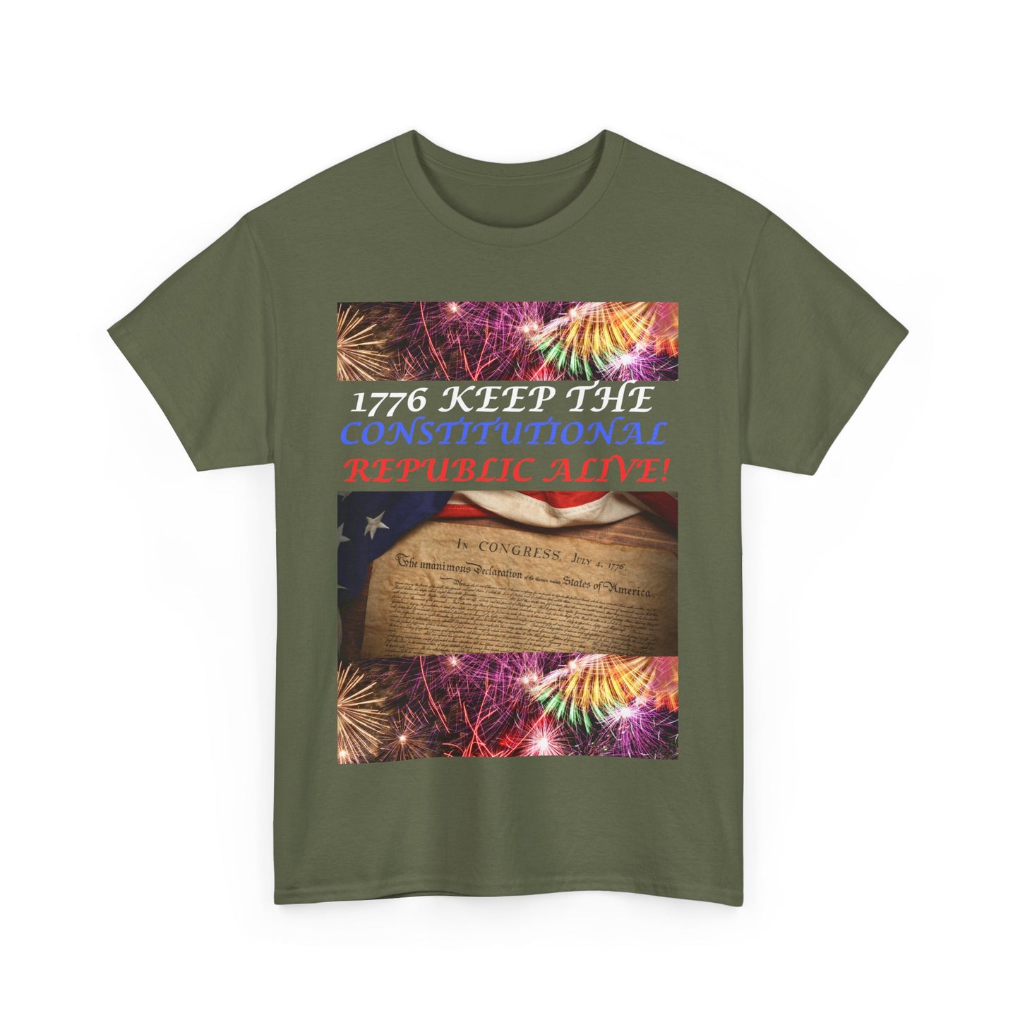 4th of July All Year Long! Unisex Heavy Cotton Tee