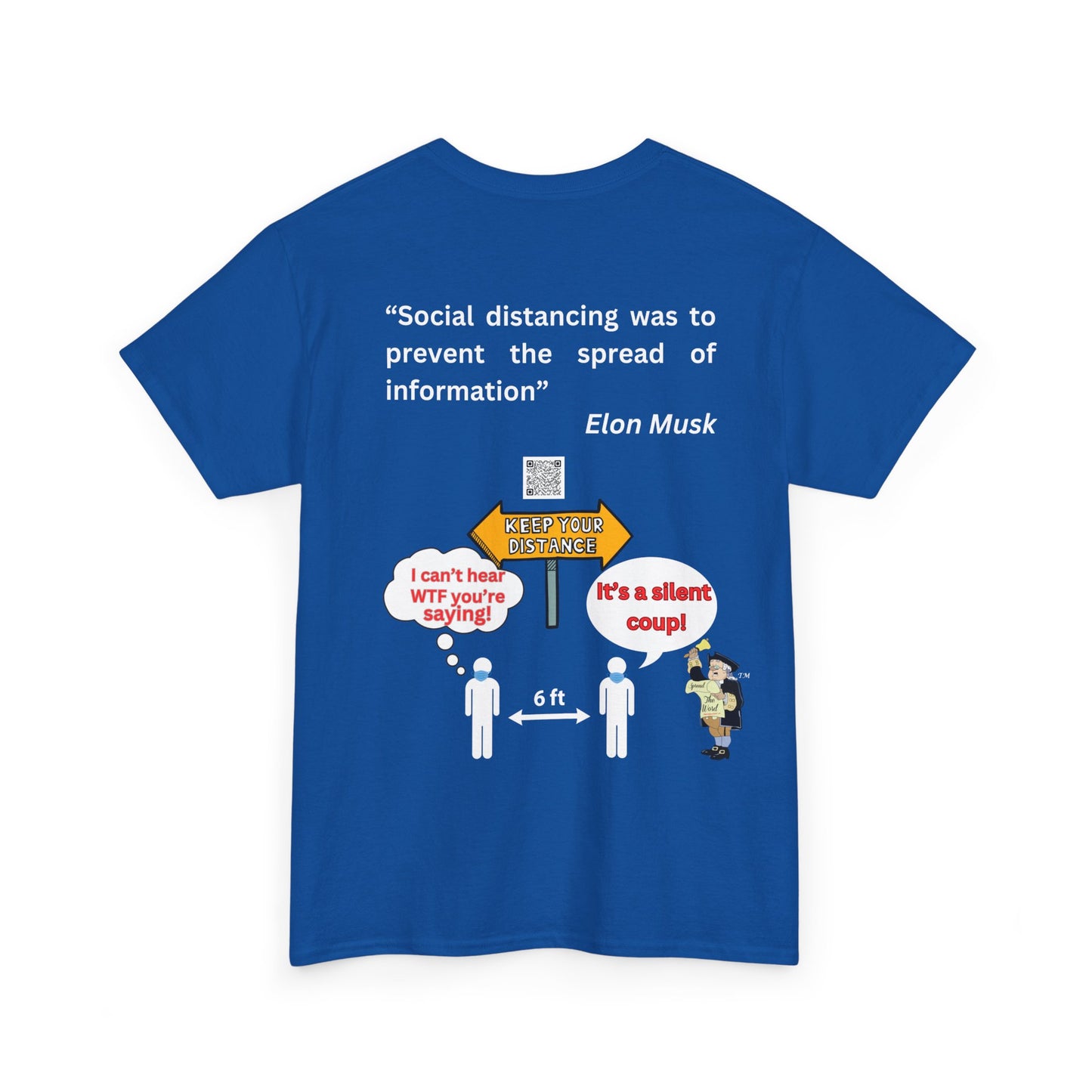 Social Distancing Unisex Heavy Cotton Tee