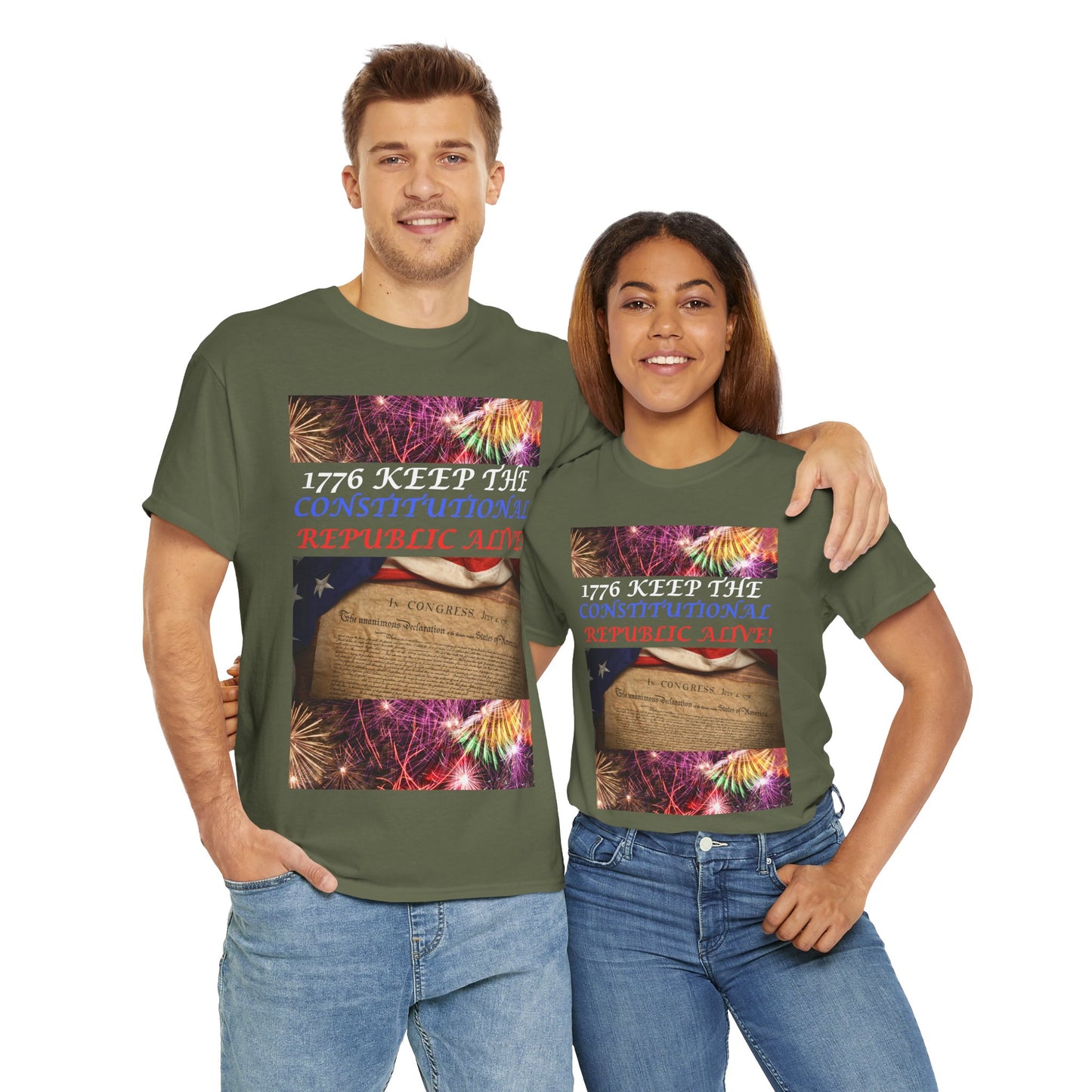 4th of July All Year Long! Unisex Heavy Cotton Tee