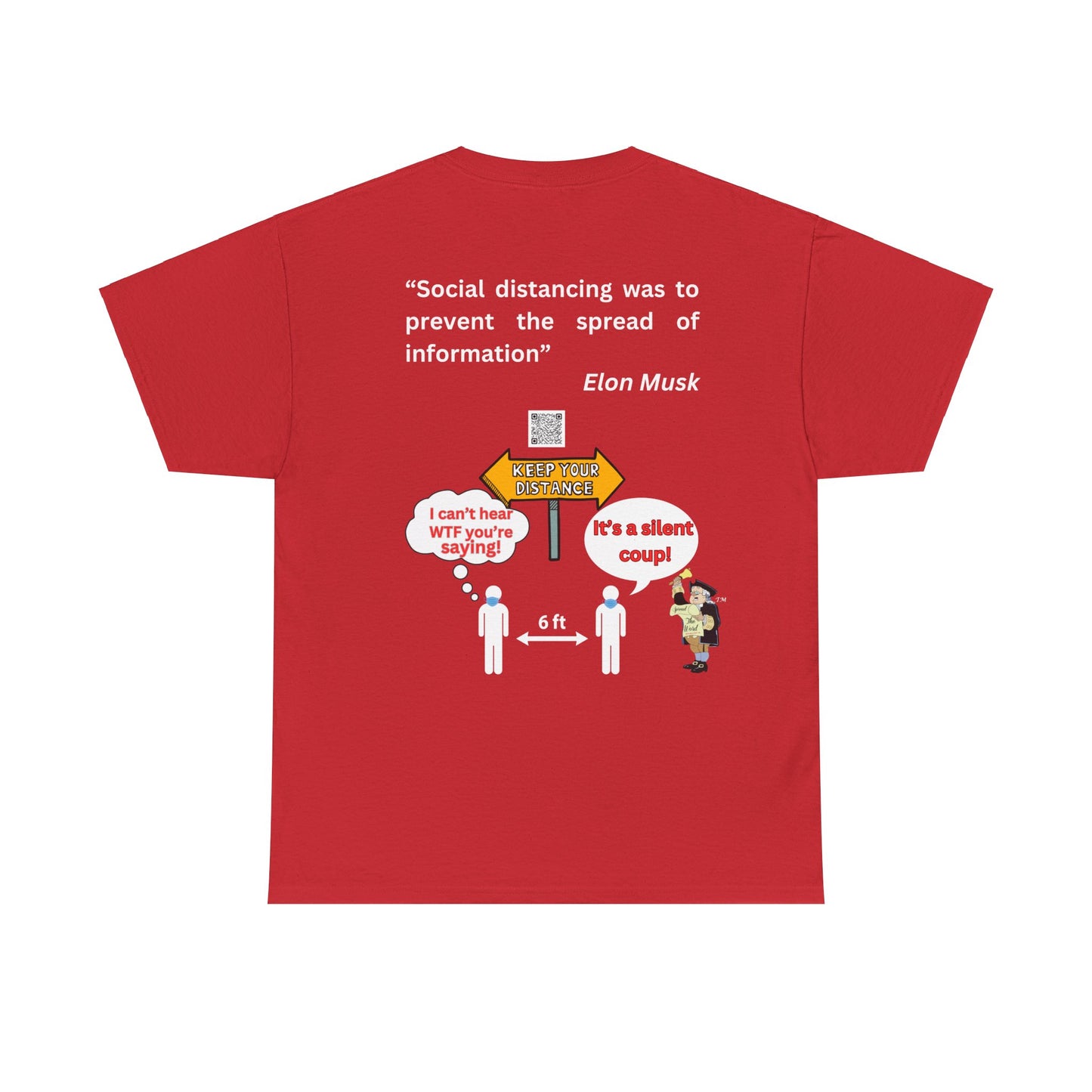 Social Distancing Unisex Heavy Cotton Tee