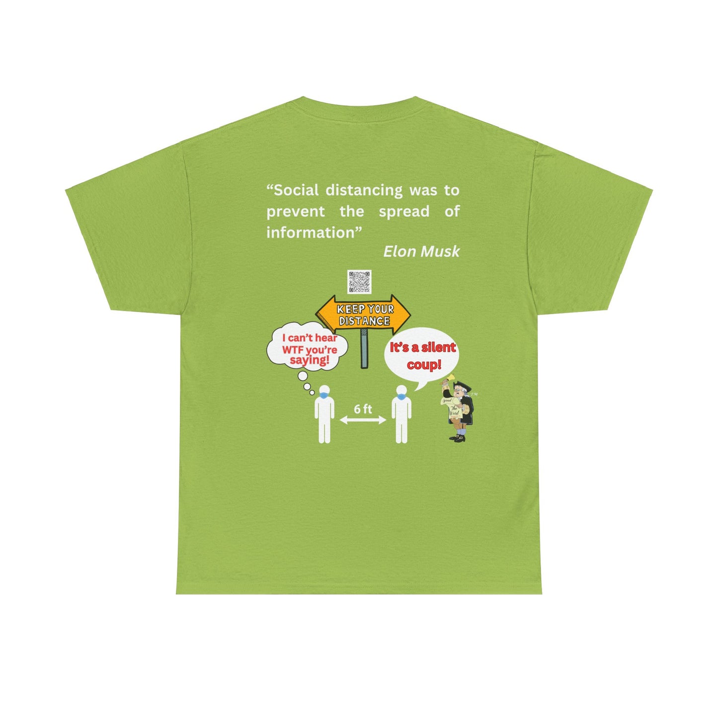 Social Distancing Unisex Heavy Cotton Tee