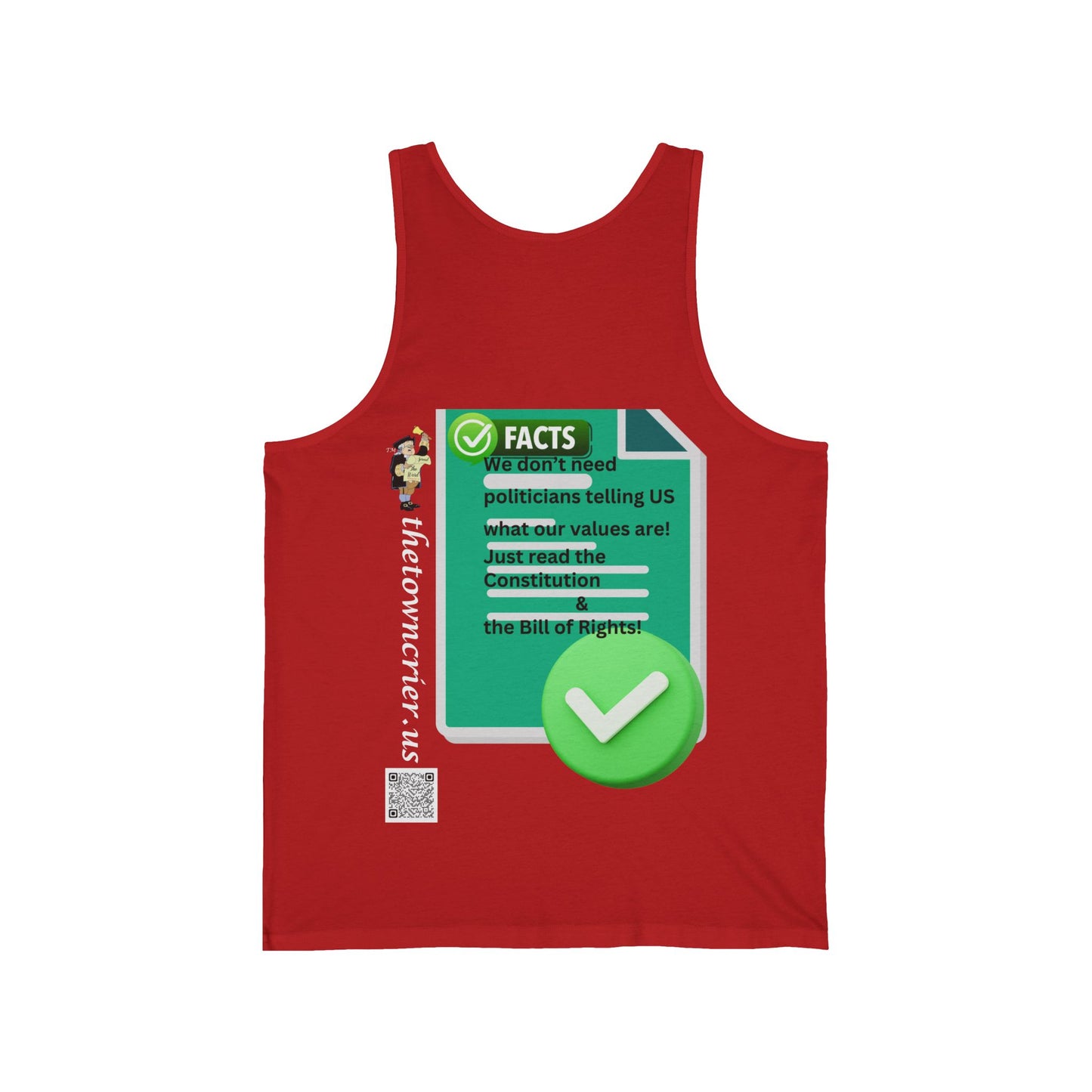Fact Check This Bella Canvas Tank Top - Vibrant Graphic Tee for Summer, Casual Wear, Workout, Gift, Men & Women