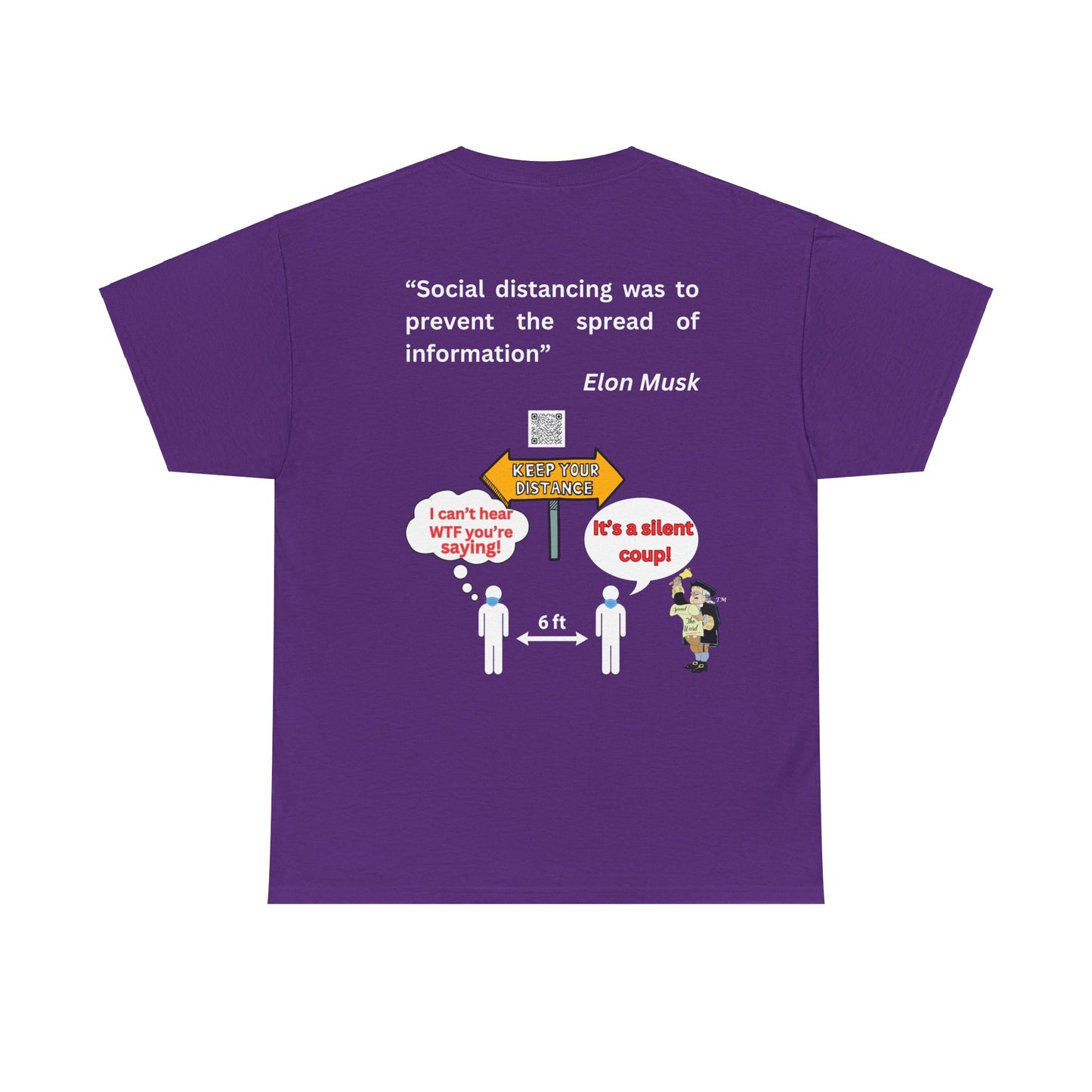 Social Distancing Unisex Heavy Cotton Tee