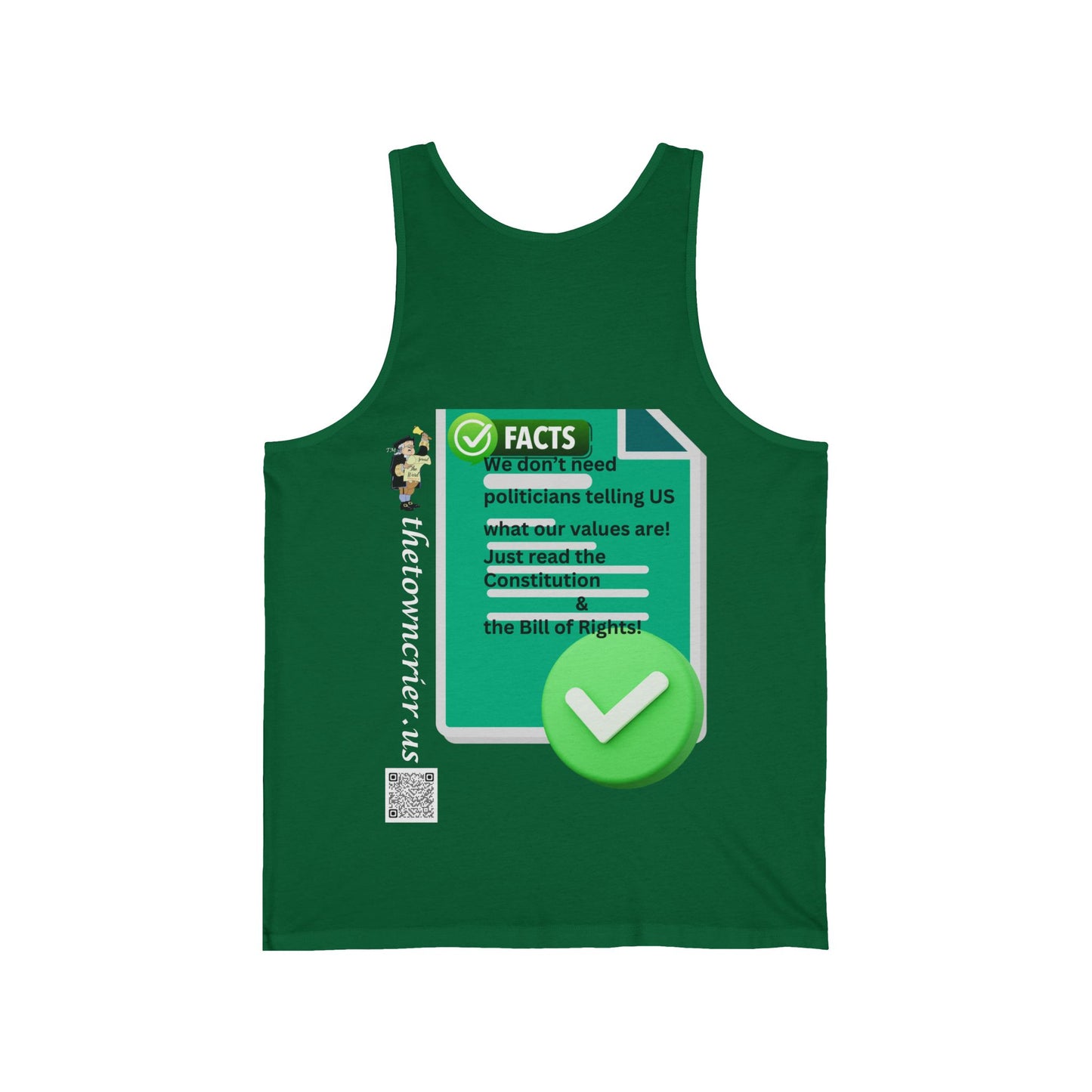Fact Check This Bella Canvas Tank Top - Vibrant Graphic Tee for Summer, Casual Wear, Workout, Gift, Men & Women