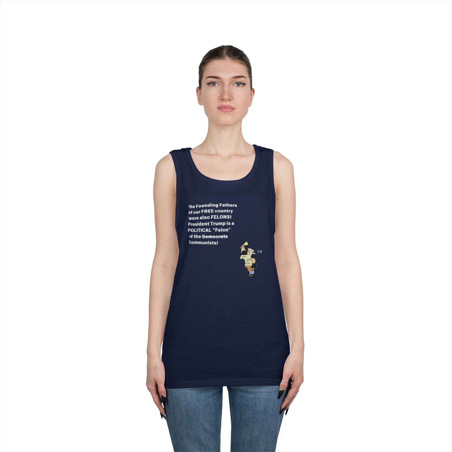 Founding Felons Tank Top - Unisex Heavy Cotton Style