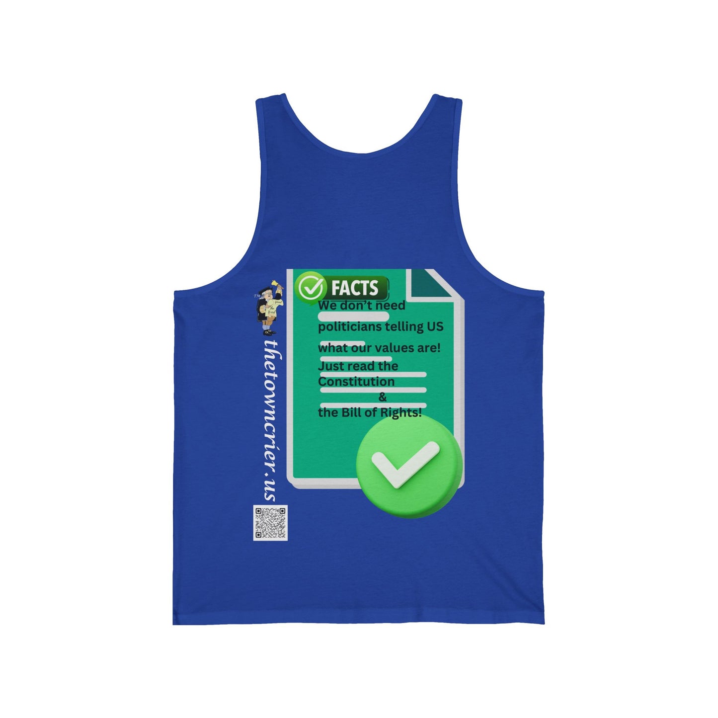 Fact Check This Bella Canvas Tank Top - Vibrant Graphic Tee for Summer, Casual Wear, Workout, Gift, Men & Women