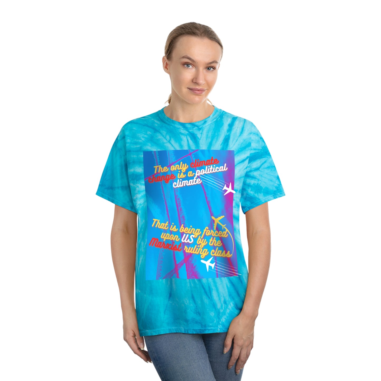 Climate change Tie-Dye Tee, Cyclone