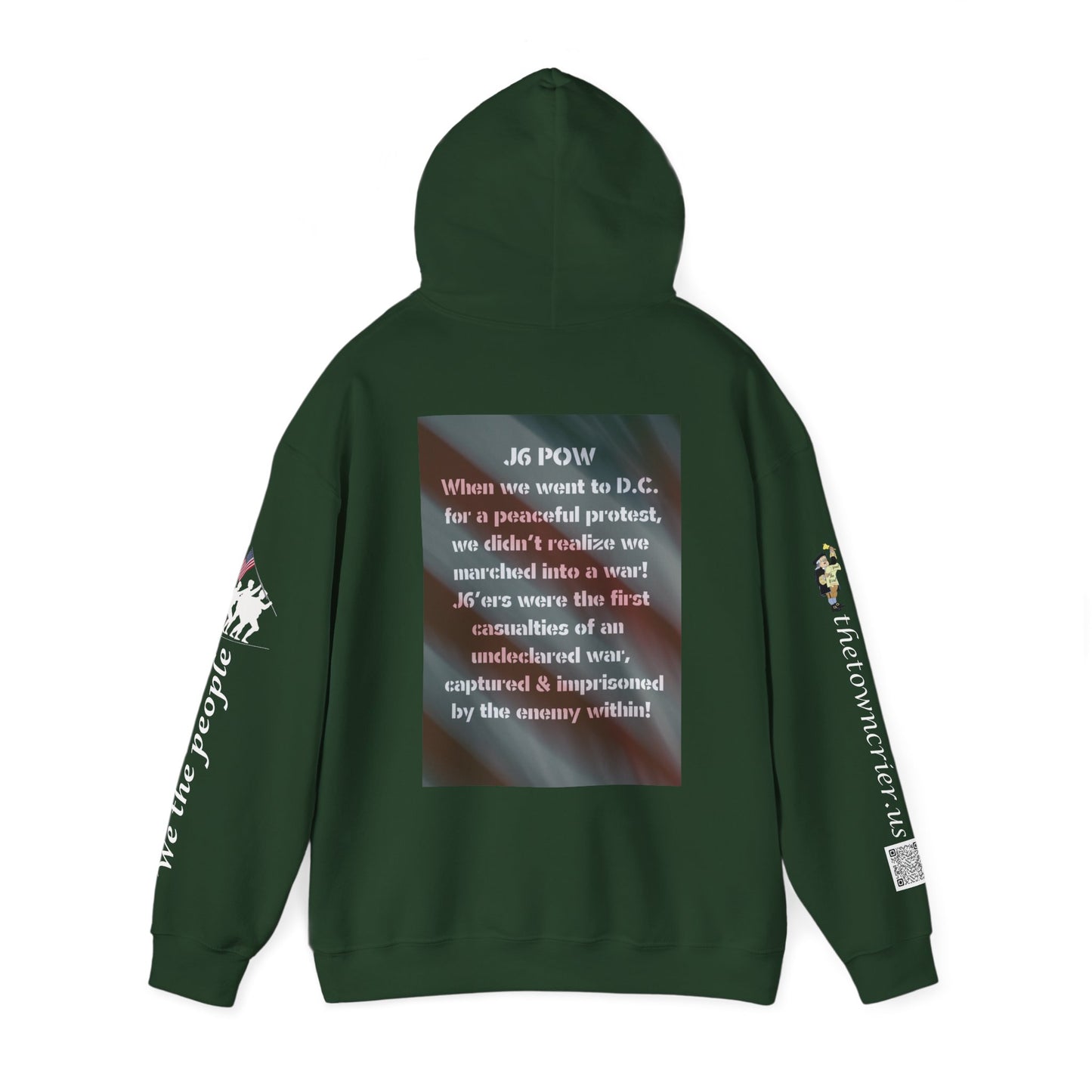 J6 POW DC. Unisex Heavy Blend™ Hooded Sweatshirt