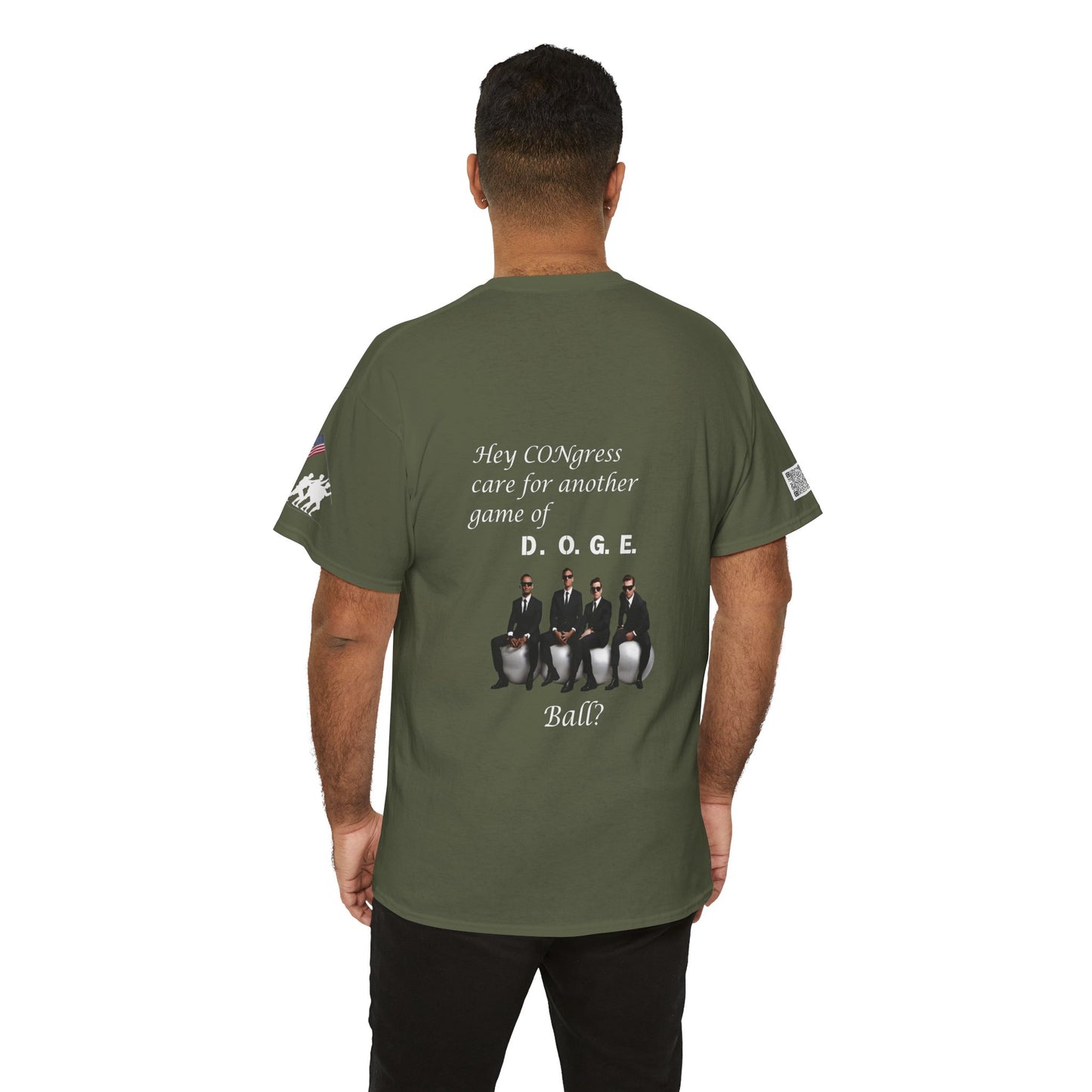 Game of D.O.G.E. Ball Design, Funny Unisex Heavy Cotton Tee, Perfect for Casual Style and Gatherings