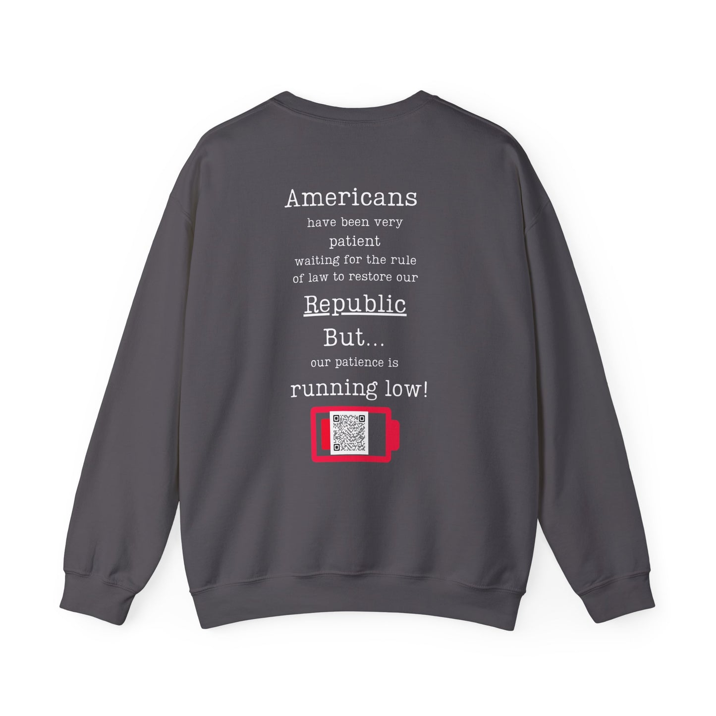 Patience is running low! Unisex Heavy Blend™ Crewneck Sweatshirt