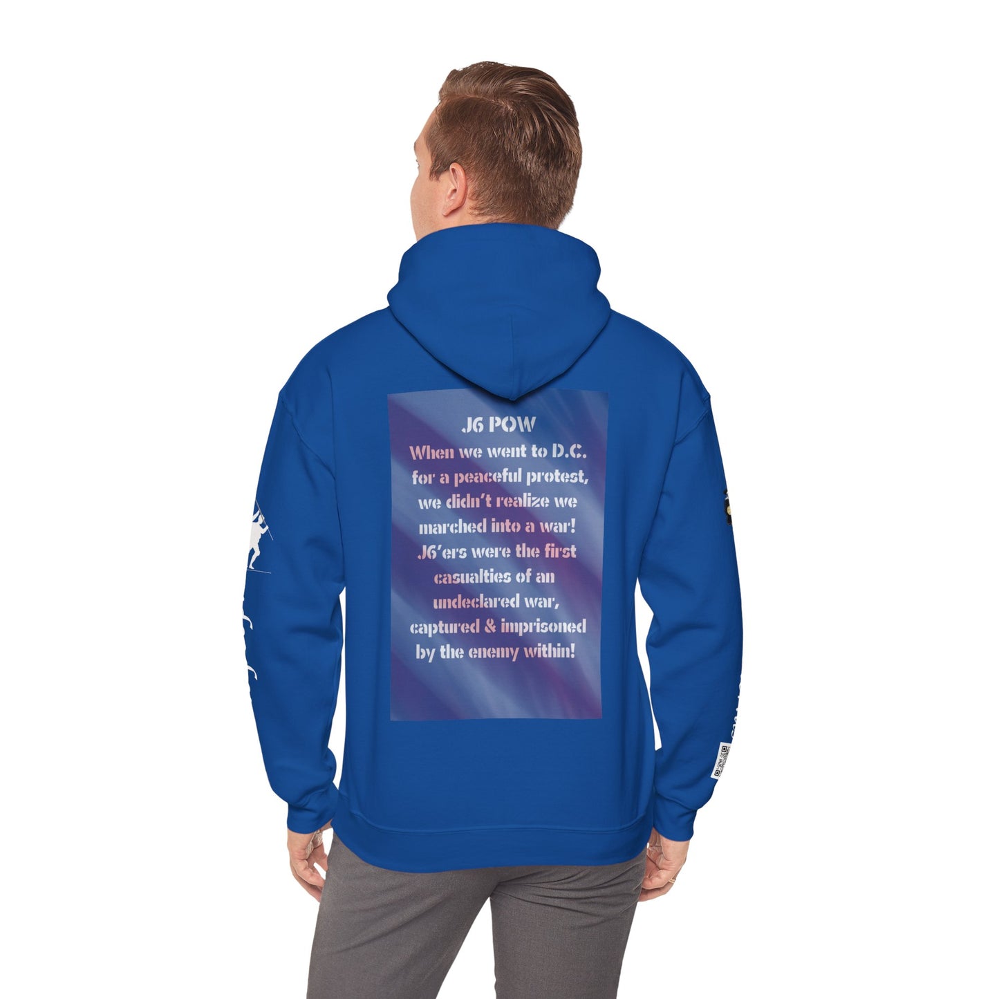 J6 POW DC. Unisex Heavy Blend™ Hooded Sweatshirt