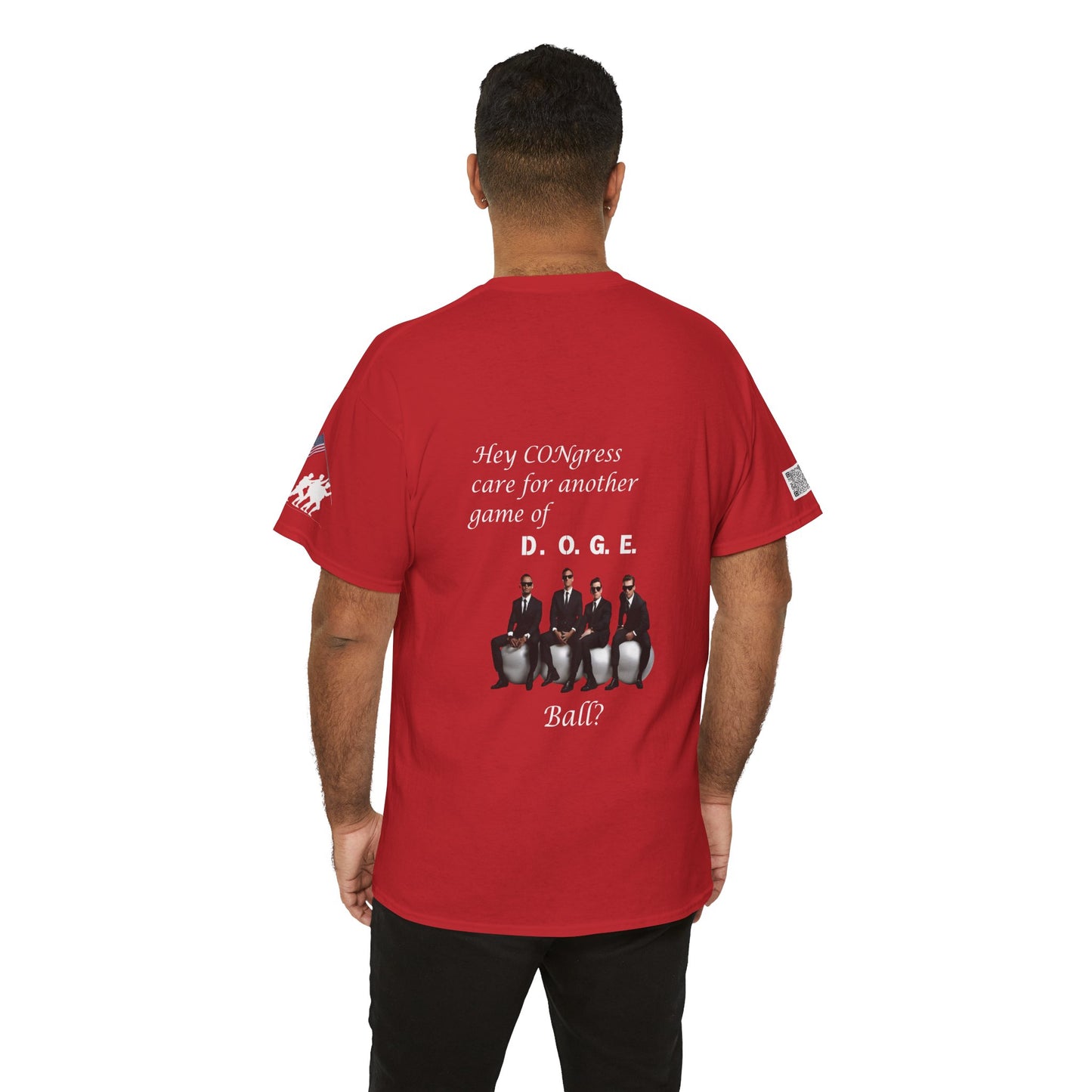 Game of D.O.G.E. Ball Design, Funny Unisex Heavy Cotton Tee, Perfect for Casual Style and Gatherings