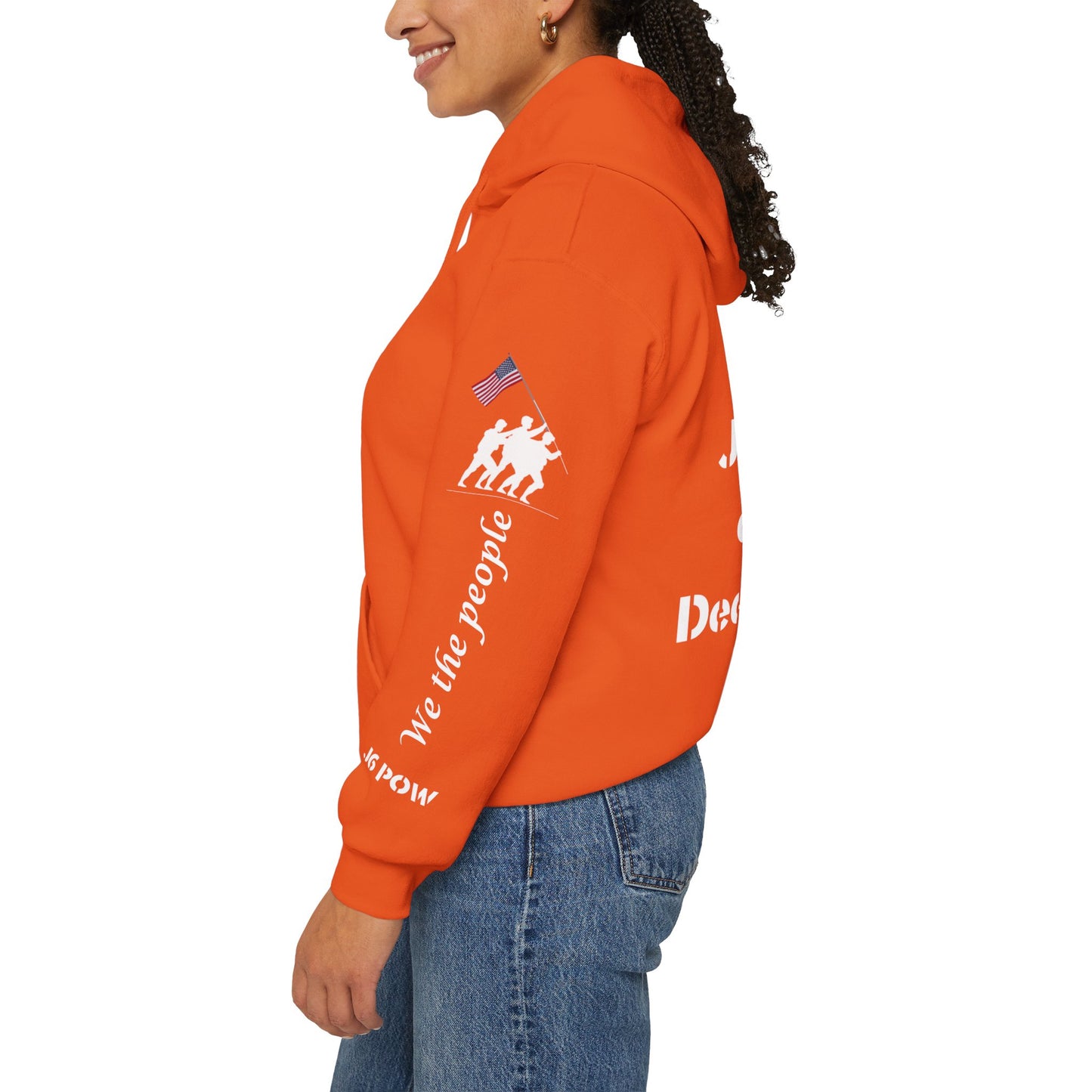 J6 POW of the Deep State! Unisex Heavy Blend™ Hooded Sweatshirt