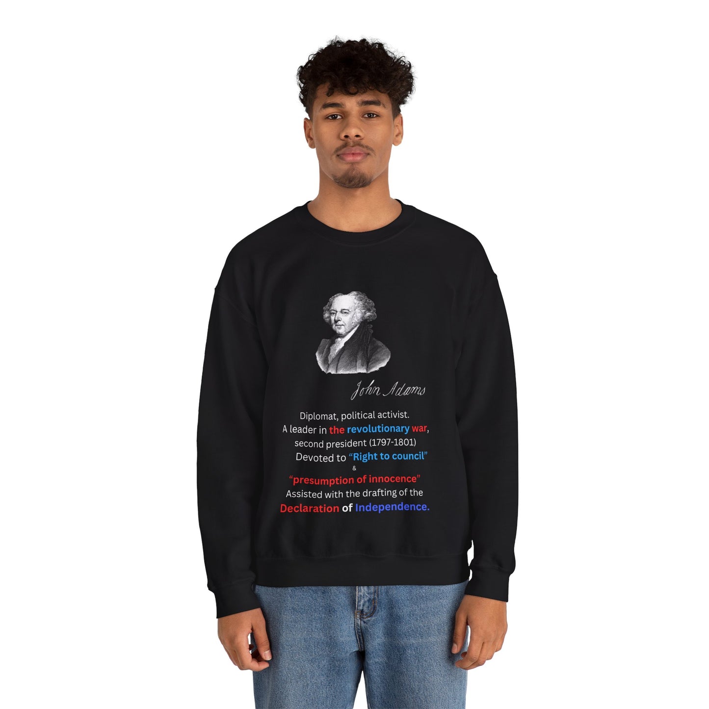 John Adams Unisex Heavy Blend™ Crewneck Sweatshirt
