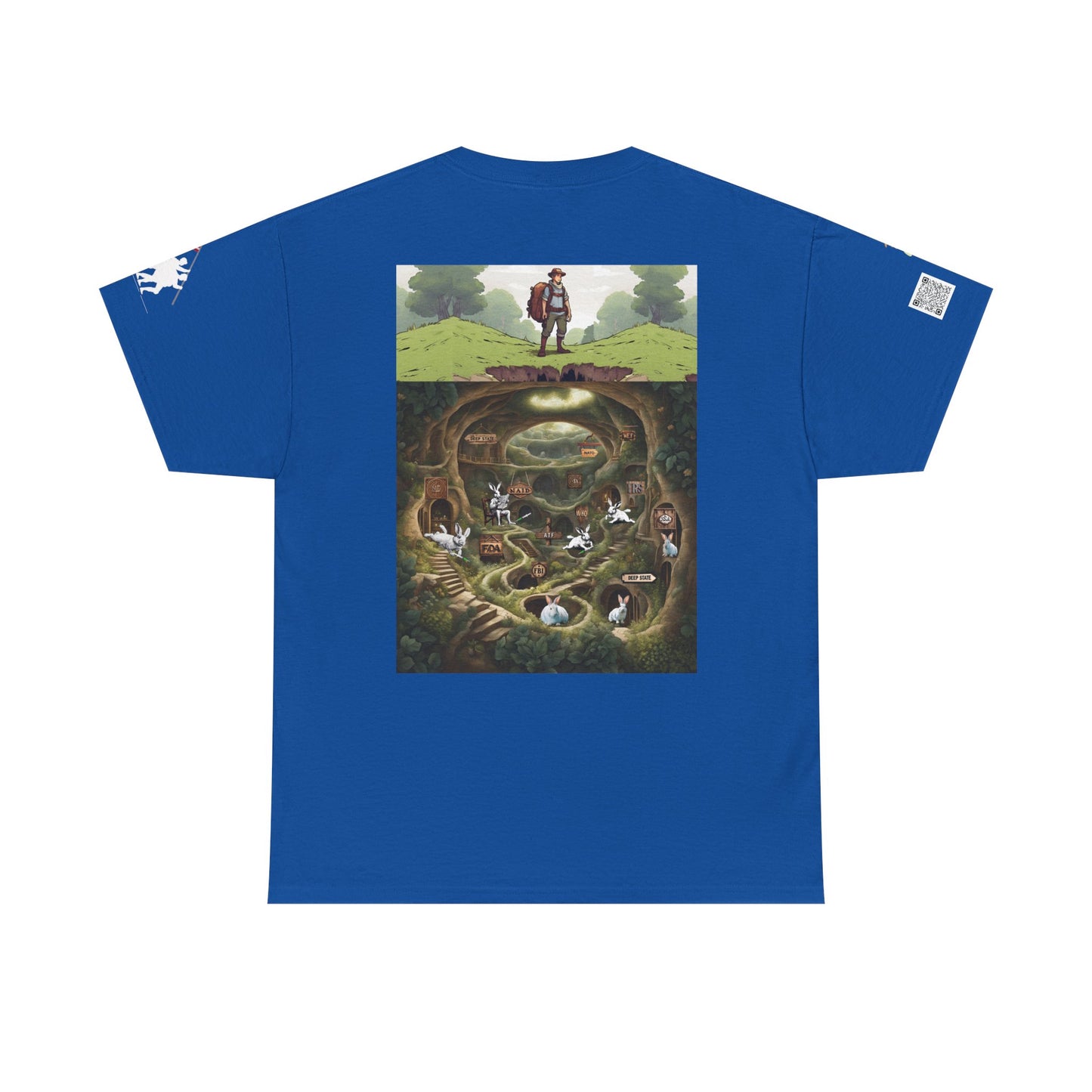 Pirate Bunny Unisex Heavy Cotton Tee - Adventure-Inspired Graphic T-Shirt