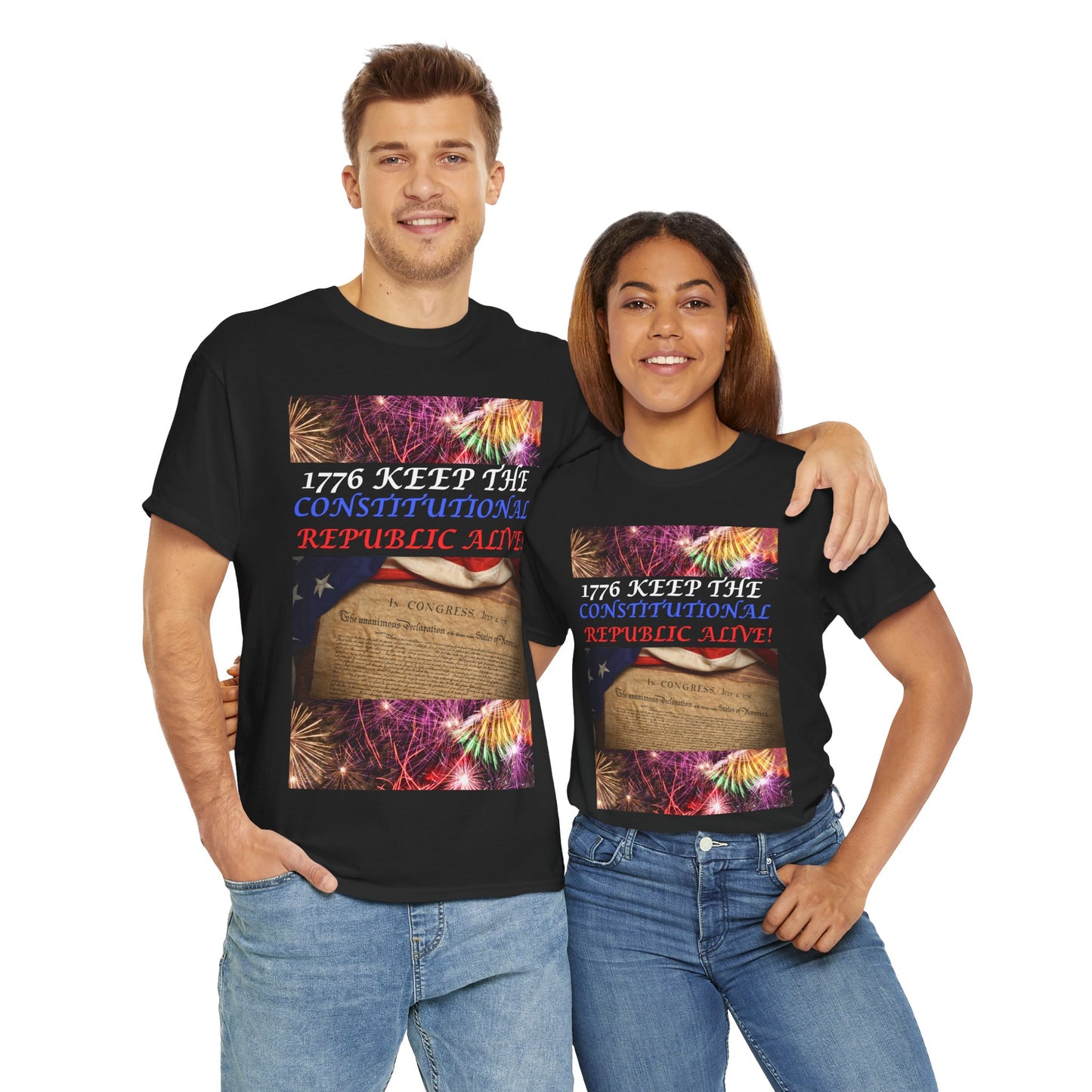 4th of July All Year Long! Unisex Heavy Cotton Tee