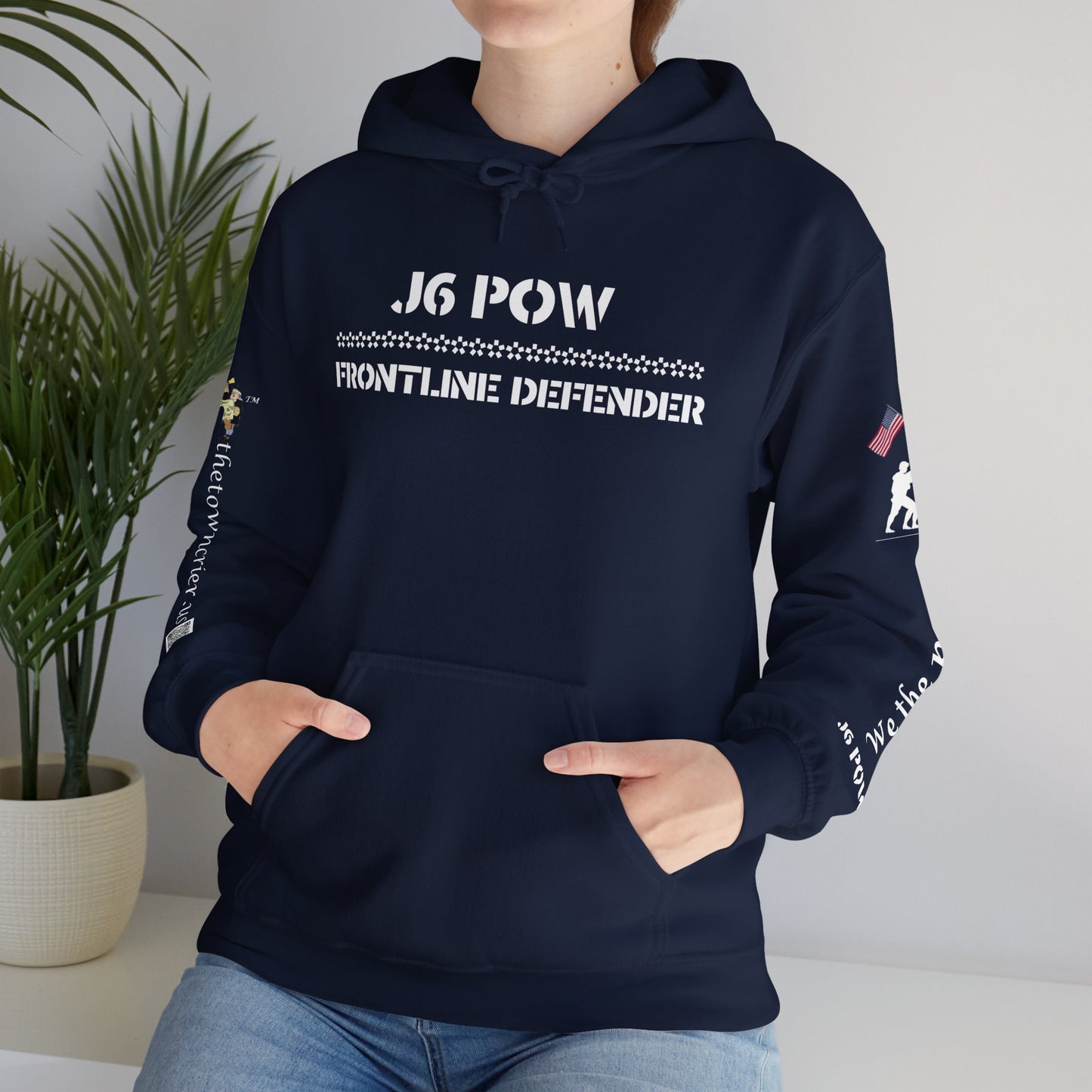 J6 POW of the Deep State! Unisex Heavy Blend™ Hooded Sweatshirt