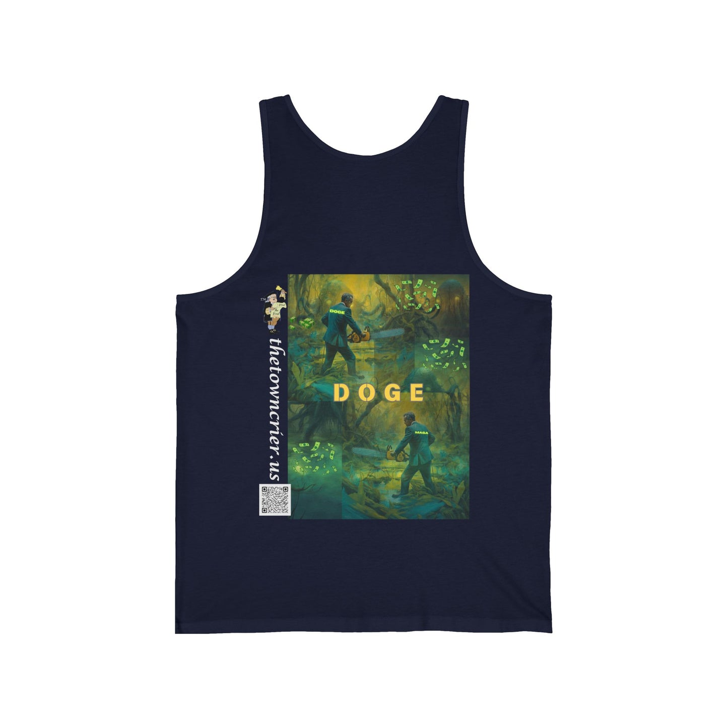 DOGE Panic in DC Bella Canvas Tank | Funny Graphic Tank Top, Summer Fashion, Meme Apparel, Gift for Doge Fans, Casual Wear