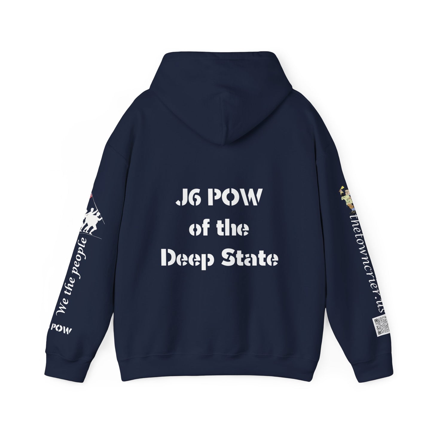 J6 POW of the Deep State! Unisex Heavy Blend™ Hooded Sweatshirt