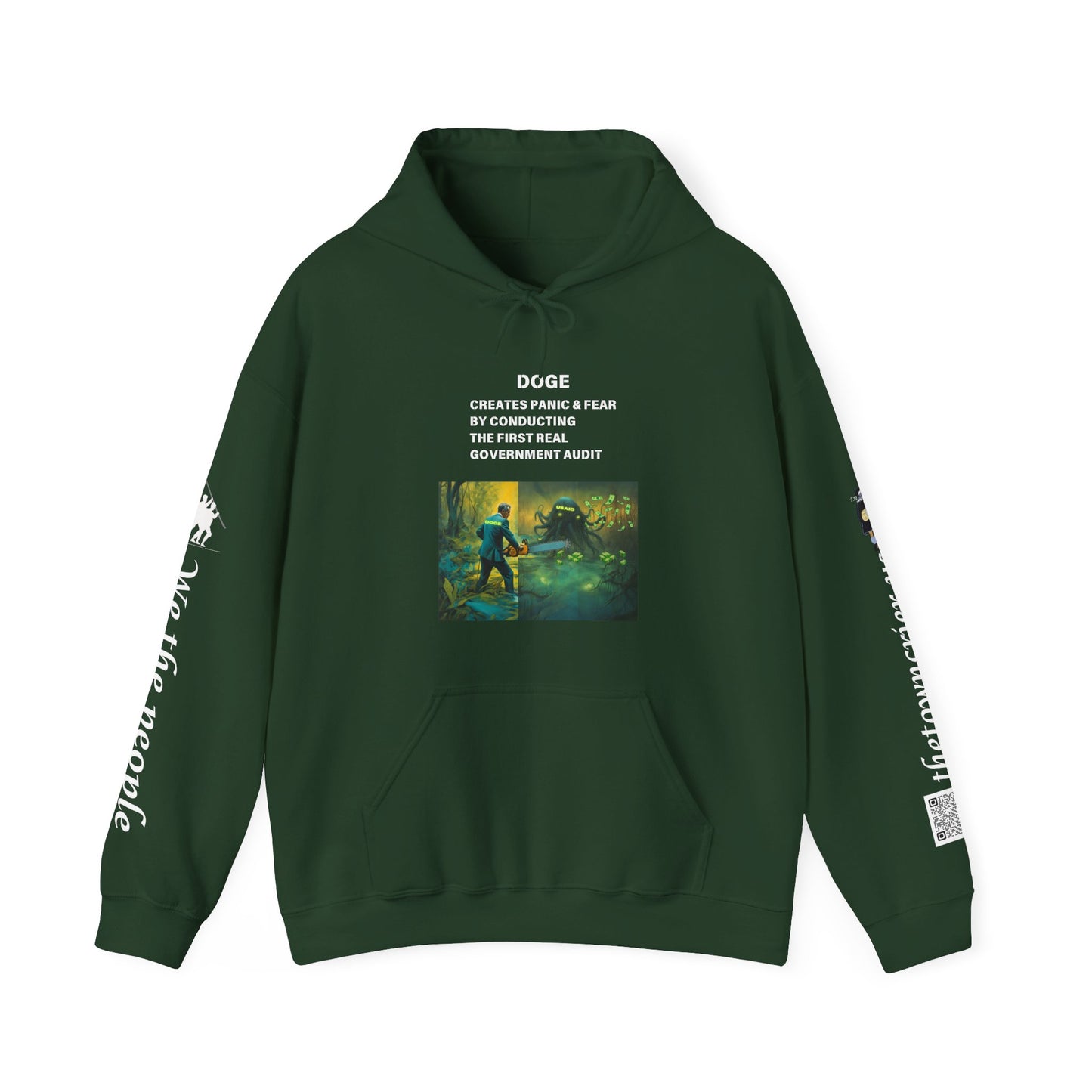 DOGE PANIC MONEY IN DC! Unisex Heavy Blend™ Hooded Sweatshirt