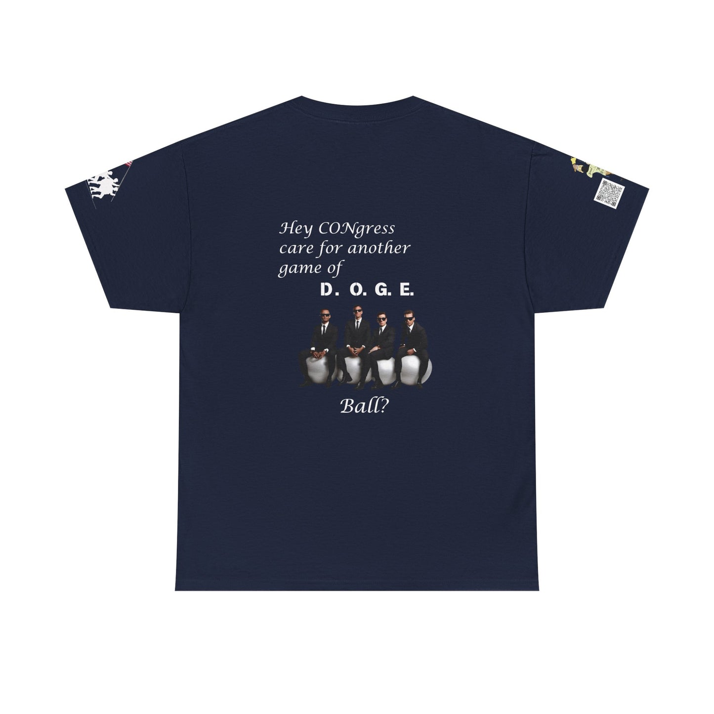 Game of D.O.G.E. Ball Design, Funny Unisex Heavy Cotton Tee, Perfect for Casual Style and Gatherings
