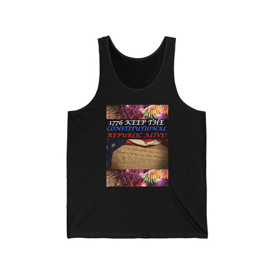4th of July all year long! Bella Canva Unisex Jersey Tank