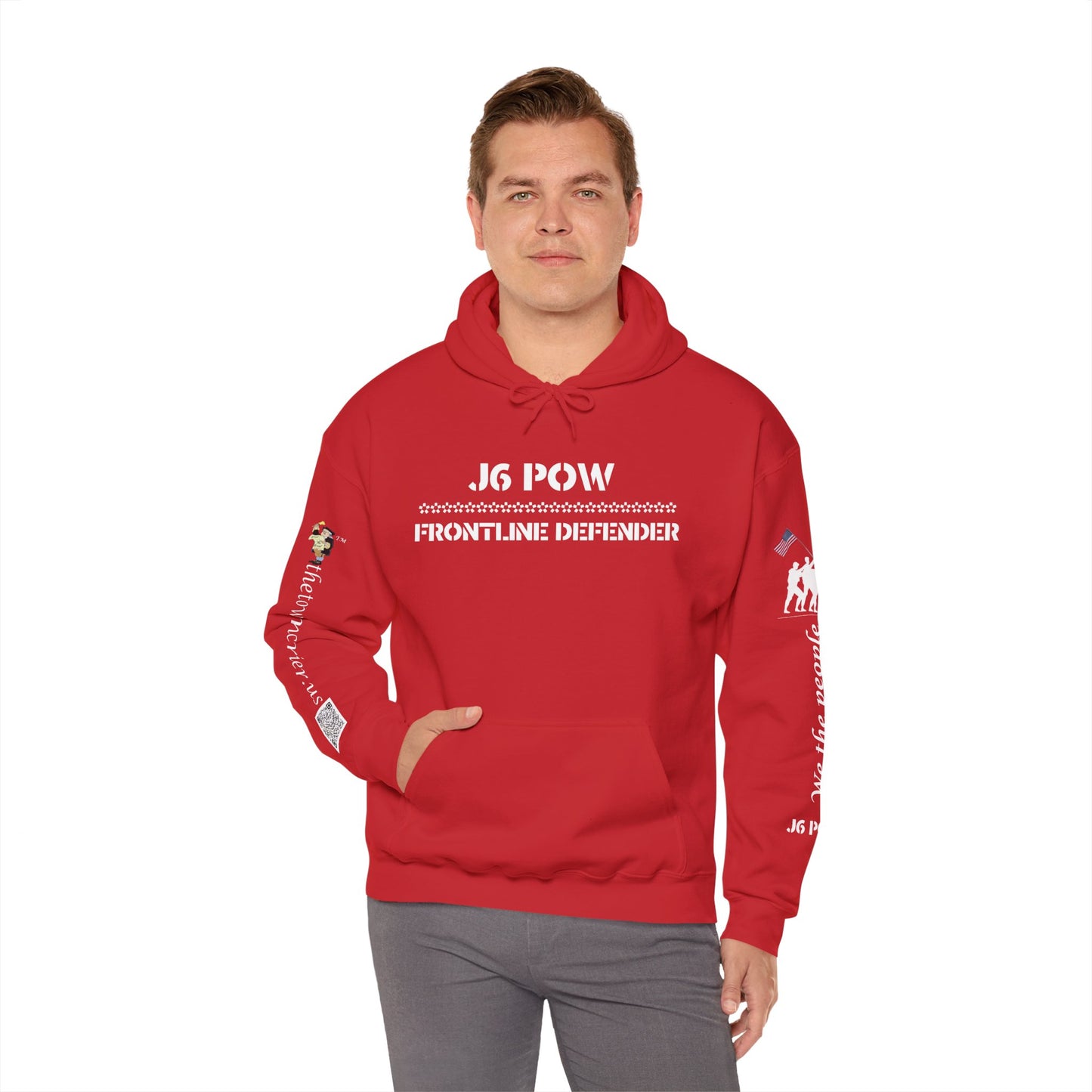 J6 POW of the Deep State! Unisex Heavy Blend™ Hooded Sweatshirt