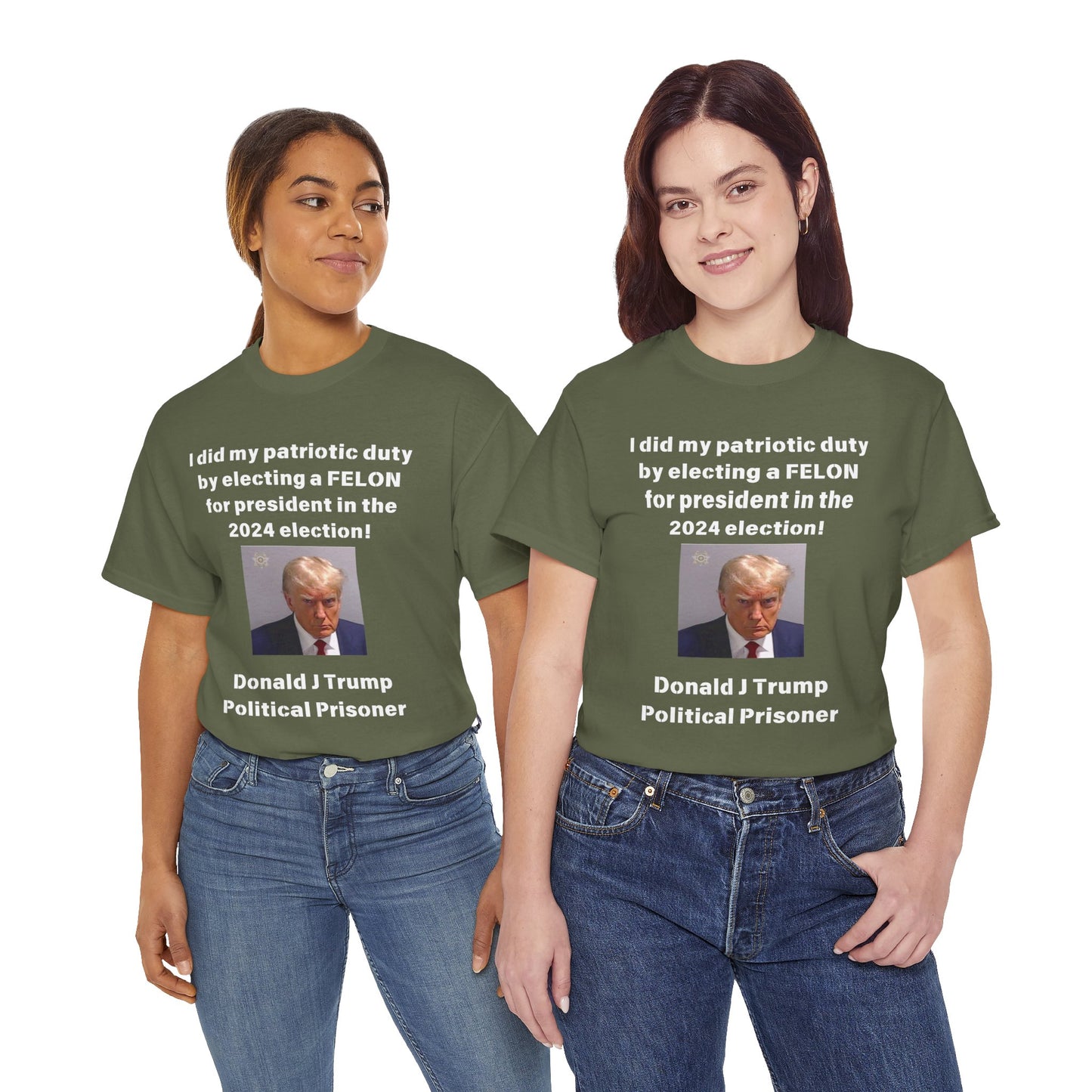 Felon for President! Unisex Heavy Cotton Tee